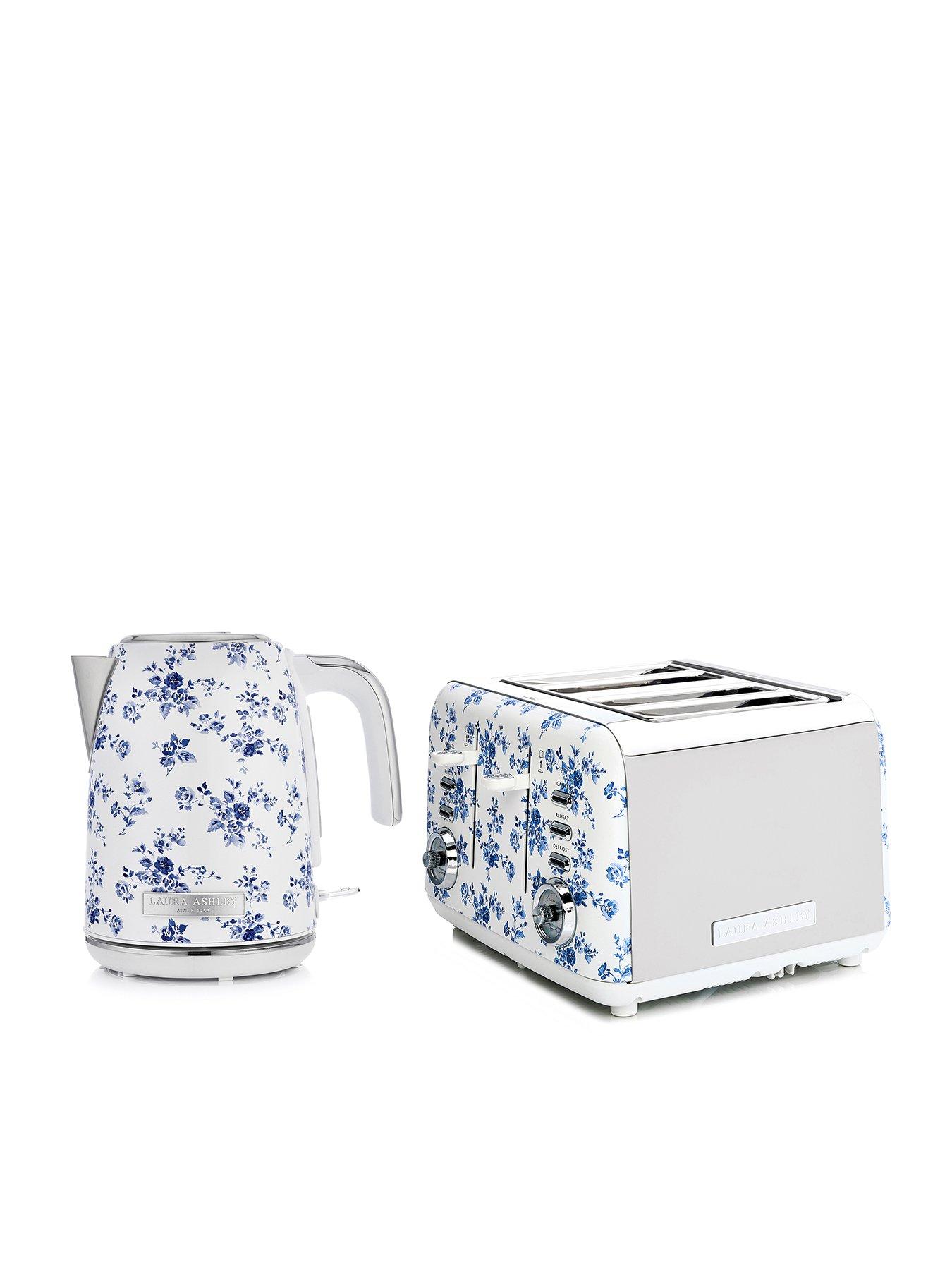 Image 1 of 6 of Laura Ashley 4 Slice Toaster Twin Pack -&nbsp;China Rose