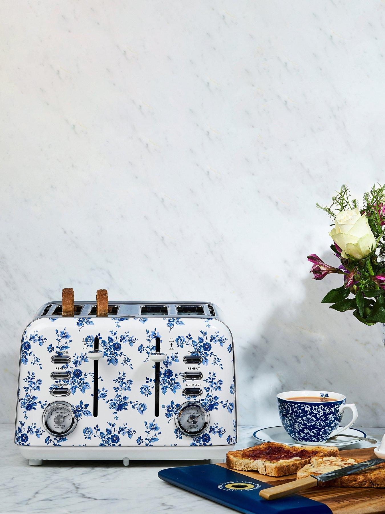 Image 4 of 6 of Laura Ashley 4 Slice Toaster Twin Pack -&nbsp;China Rose