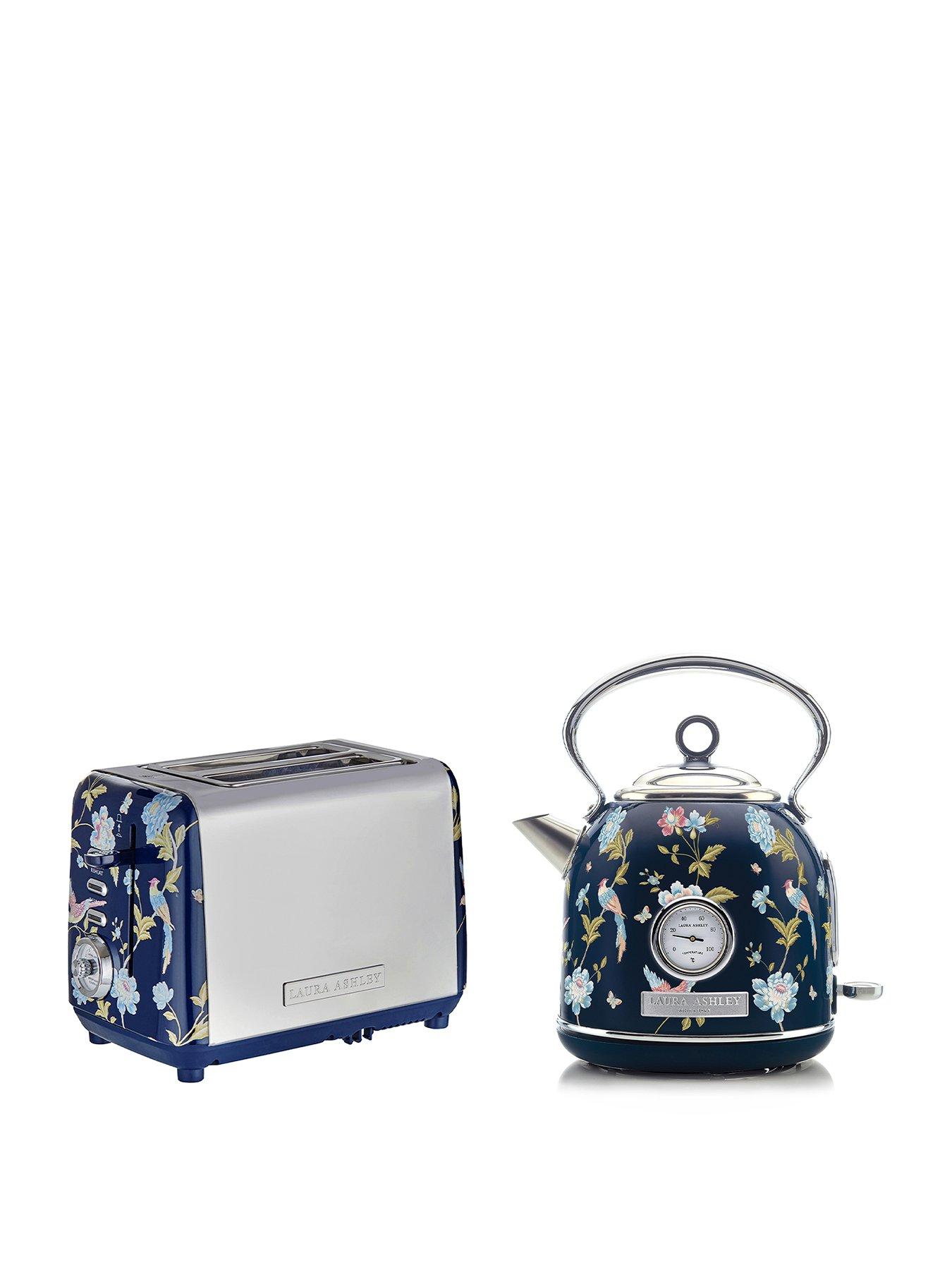 Laura Ashley 2 Slice Toaster Twin Pack, Elveden Navy