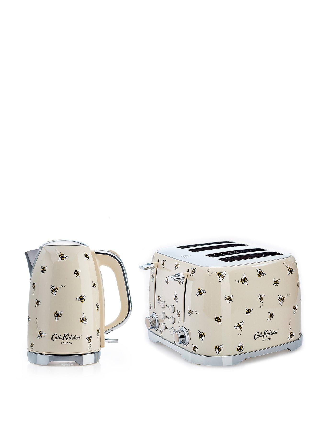 cath-kidston-cath-kidston-4-slice-toaster-and-kettle-twin-pack-cream-with-bees