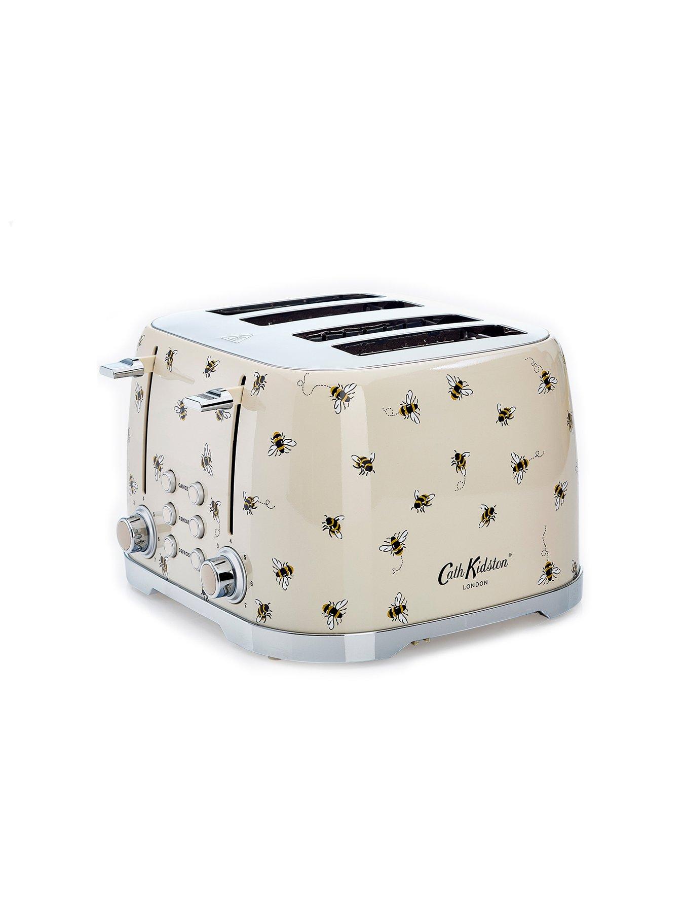 laura-ashley-kath-kidston-4-slice-toaster-and-kettlenbsptwin-pack--nbspcream-with-beesdetail