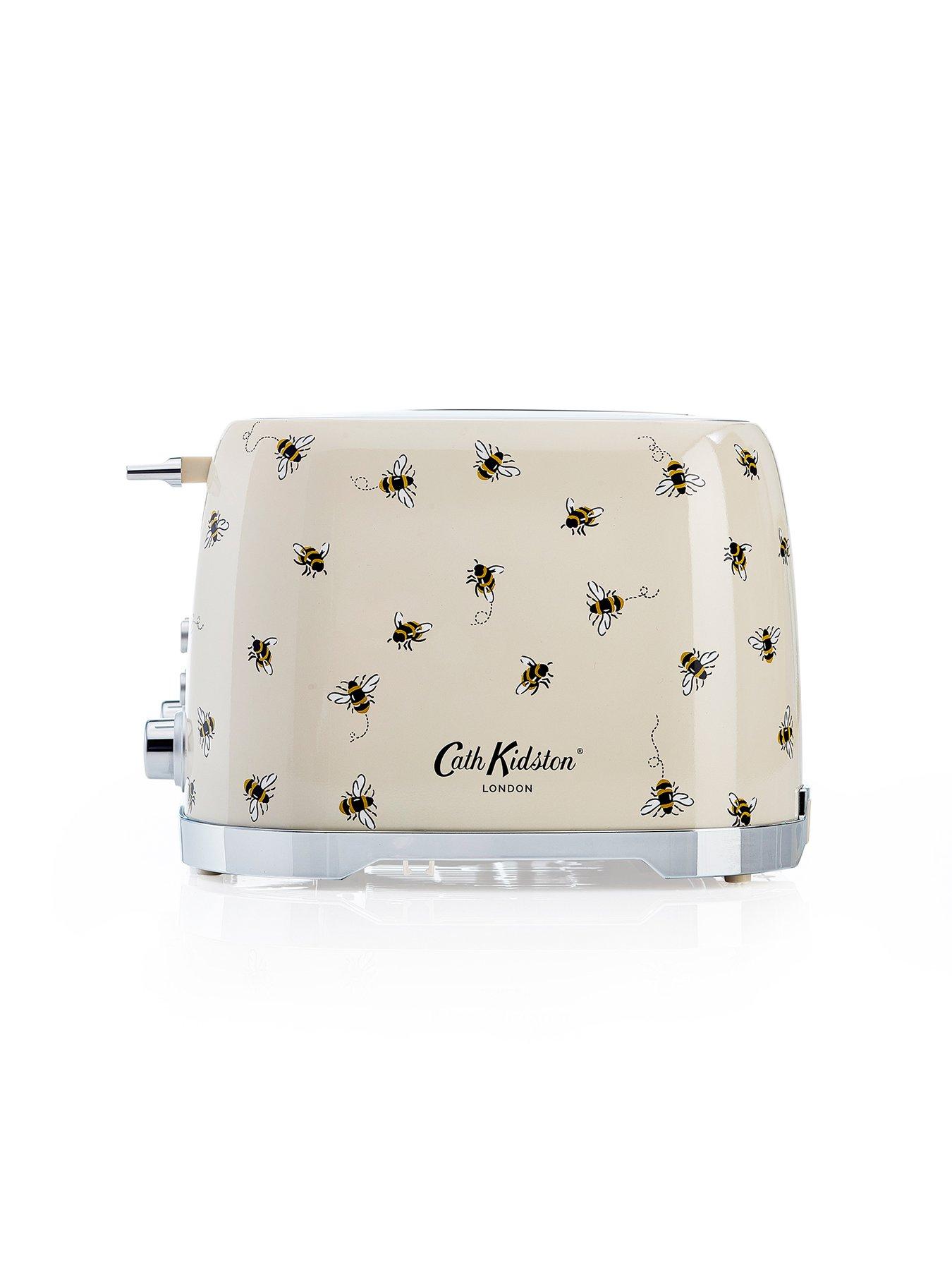 Image 7 of 7 of Laura Ashley Cath Kidston 4-Slice Toaster and Kettle Twin Pack - Cream with Bees