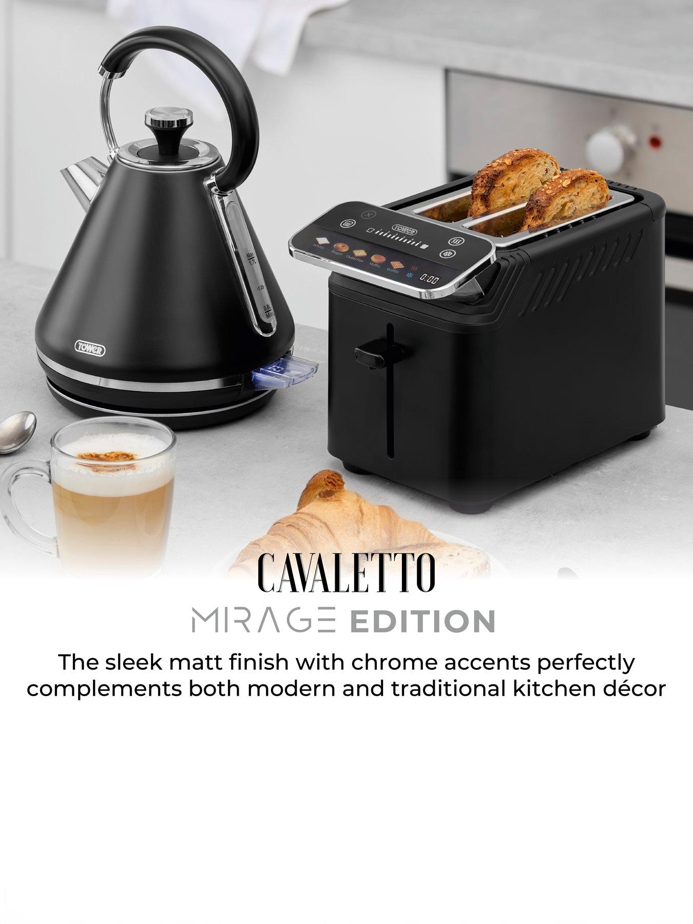 Image 5 of 7 of Tower Mirage 1.7L Digital Kettle with Variable Temperature Function 3kW Black with Chrome Accents
