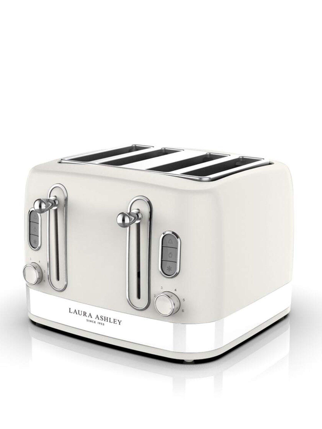 Laura Ashley Laura Ashley 4-Slice Toaster - Cotton White