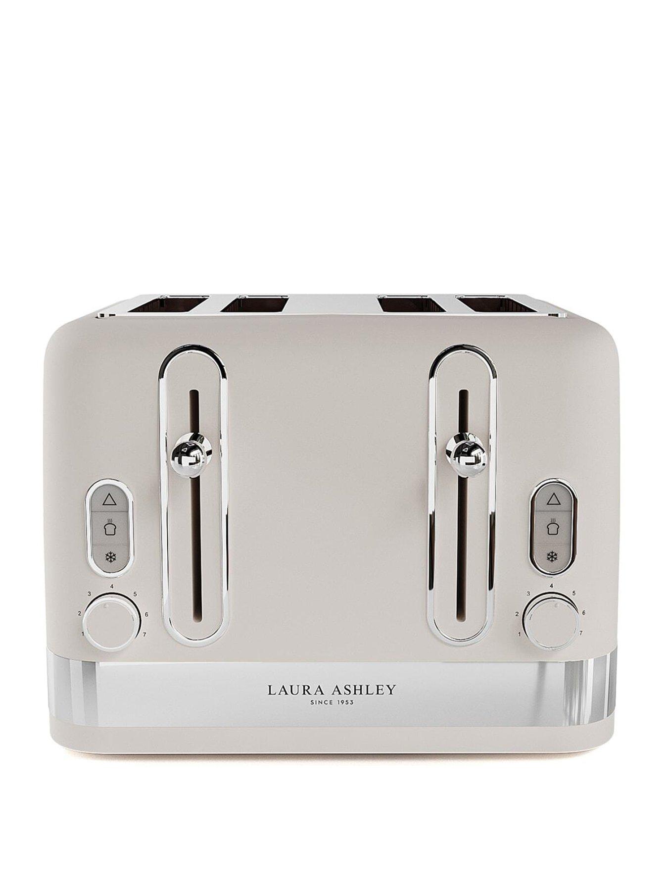 Laura Ashley Laura Ashley 4-Slice Toaster - Dove Grey