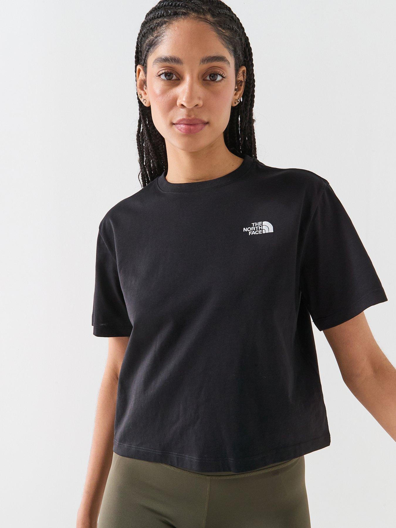 The North Face Womens Evolution Simple Dome Crop T-Shirt - Black