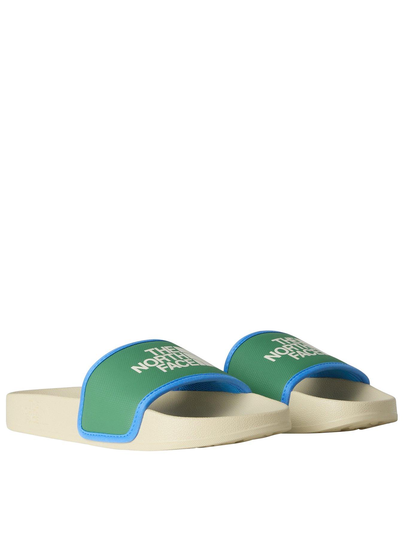 Image 1 of 6 of THE NORTH FACE Junior Boys Base Camp Iii Sliders - White/Green