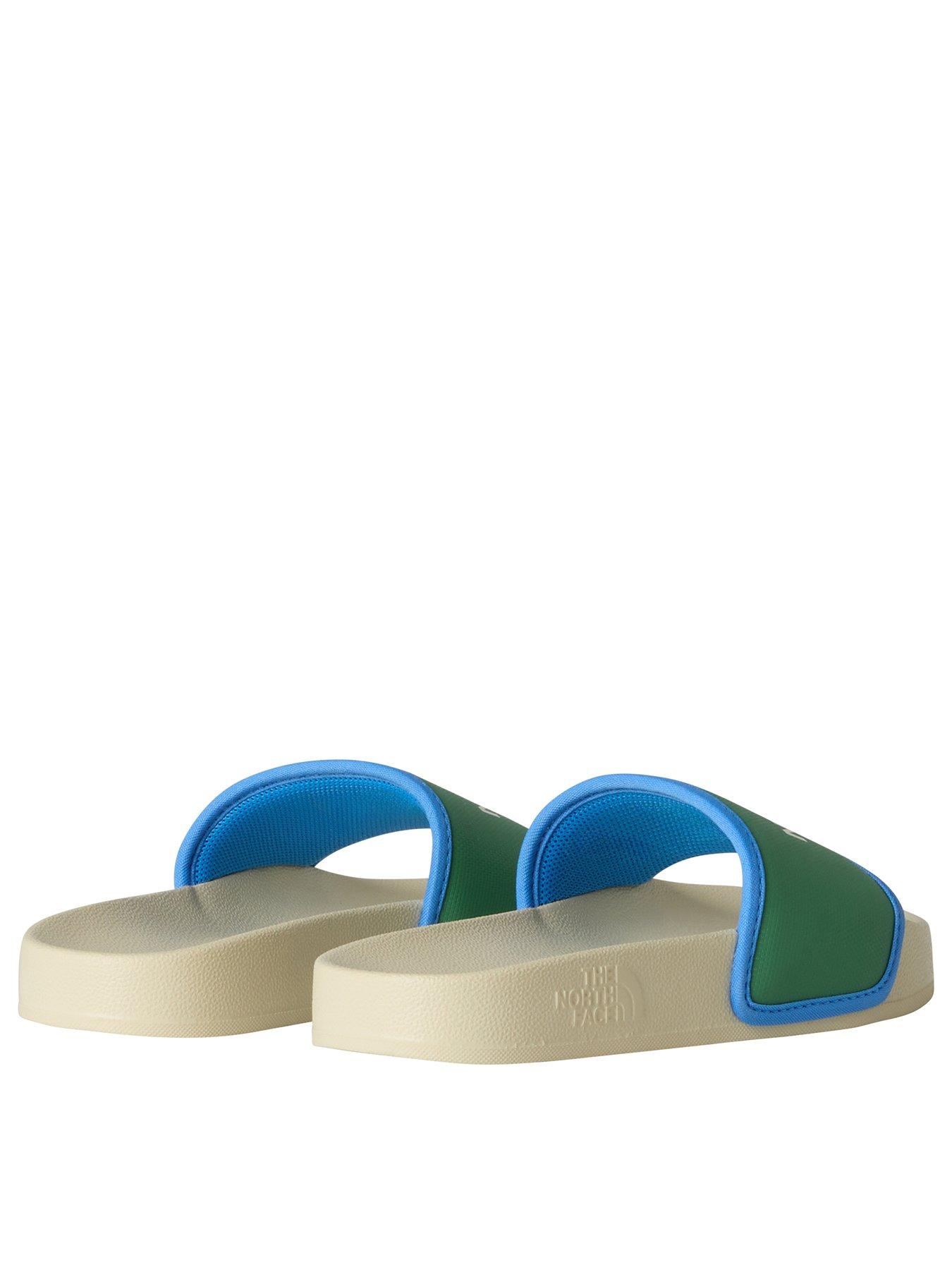 Image 3 of 6 of THE NORTH FACE Junior Boys Base Camp Iii Sliders - White/Green