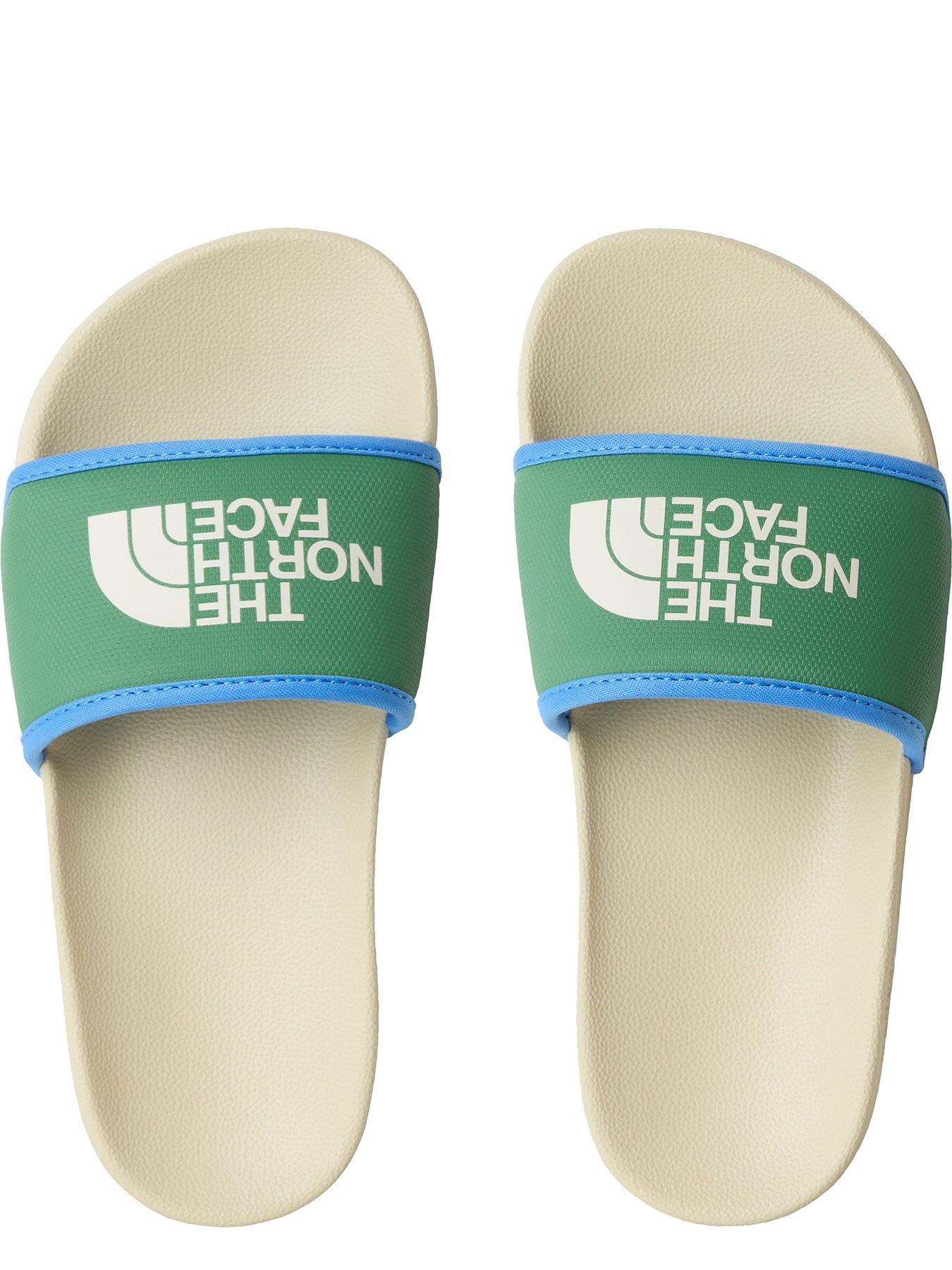 Image 4 of 6 of THE NORTH FACE Junior Boys Base Camp Iii Sliders - White/Green