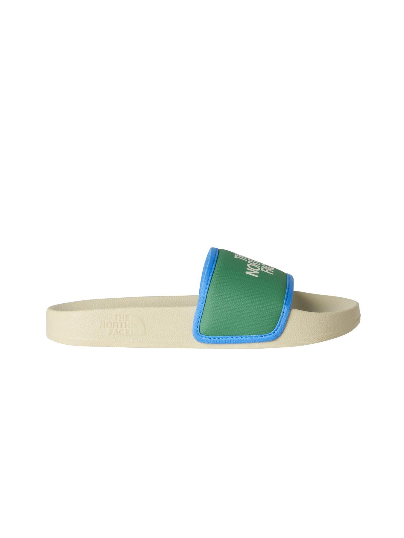 Image 6 of 6 of THE NORTH FACE Junior Boys Base Camp Iii Sliders - White/Green
