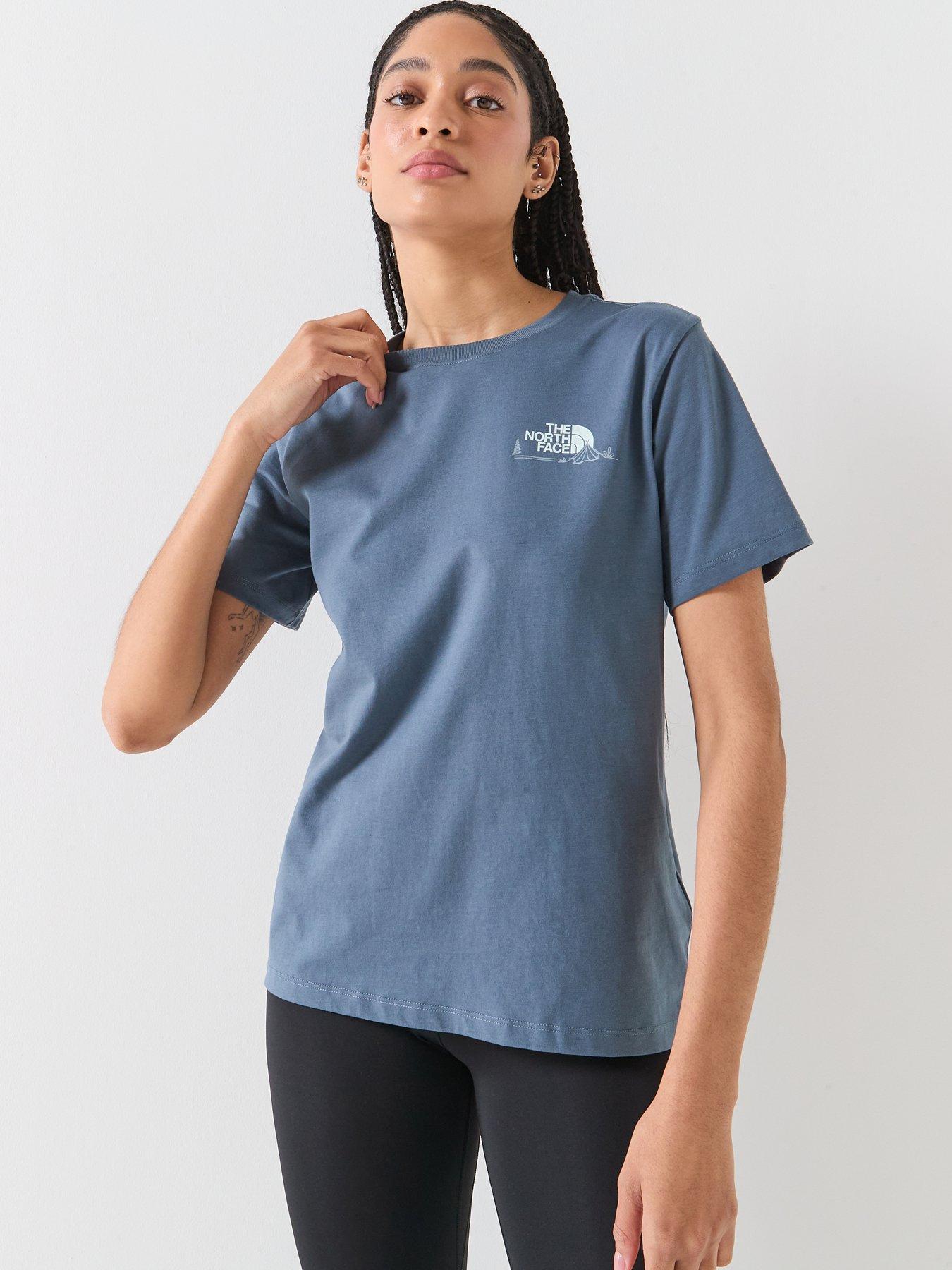 Image 2 of 6 of The North Face Womens Monte Regular Graphic T-Shirt - Grey