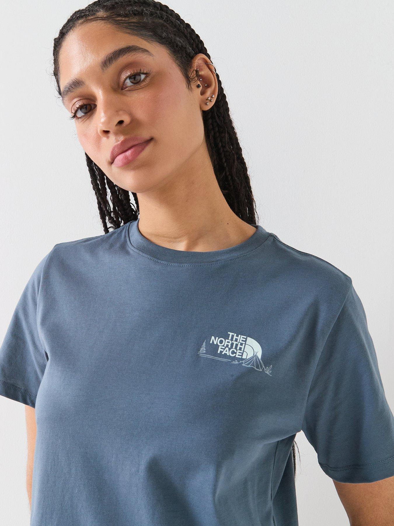 Image 6 of 6 of The North Face Womens Monte Regular Graphic T-Shirt - Grey