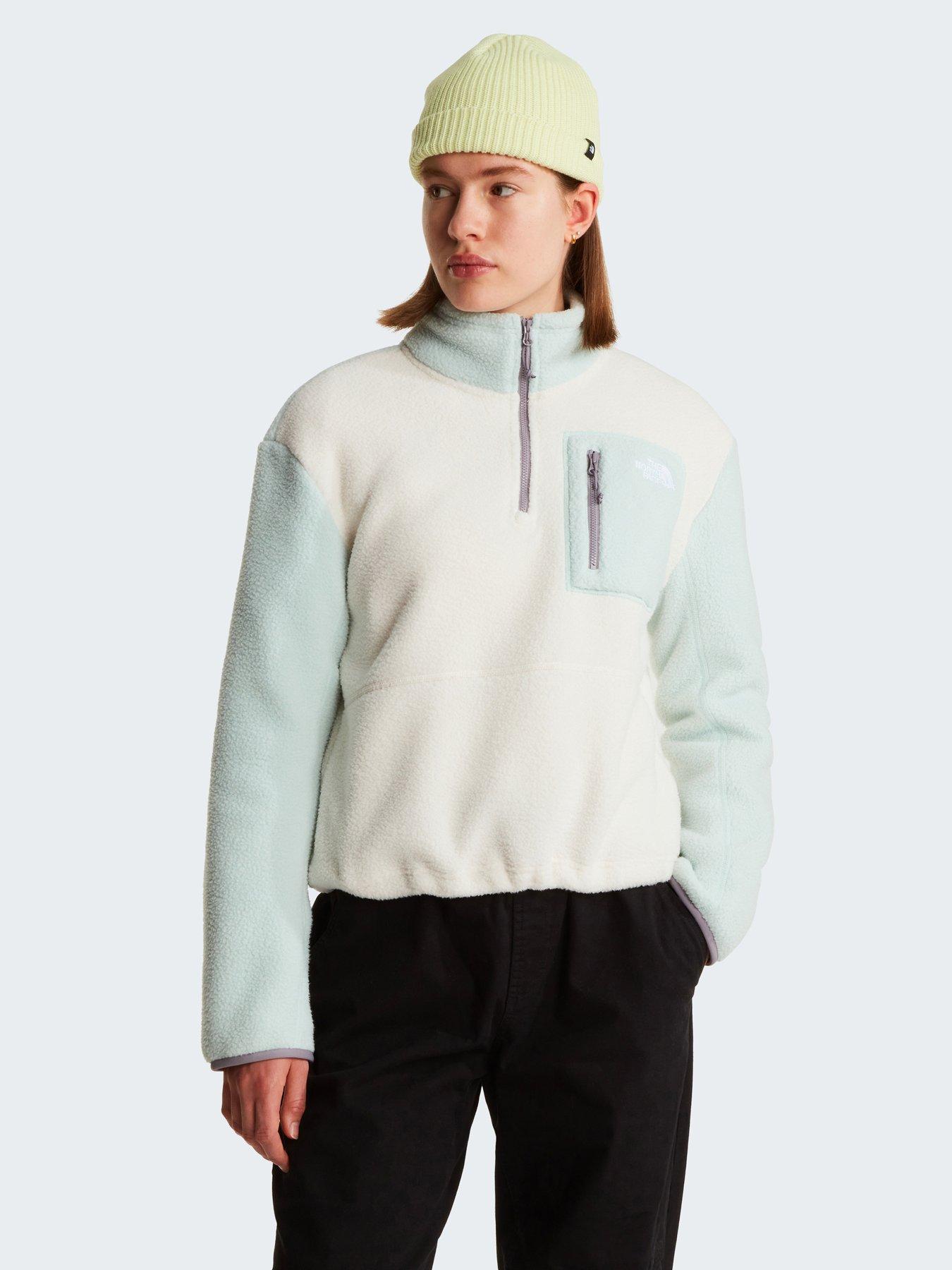 the-north-face-womens-yumiori-14-zip-fleece-white