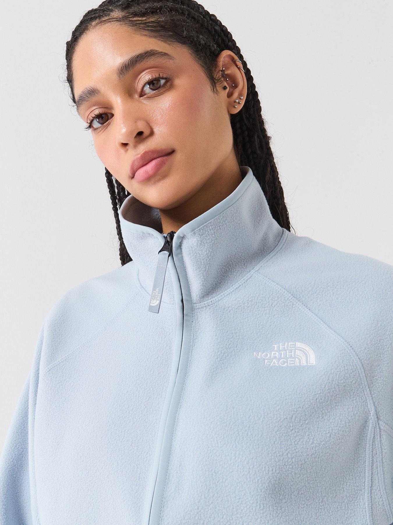 Image 4 of 6 of The North Face Womens Oxara Full Zip Fleece - Light Grey