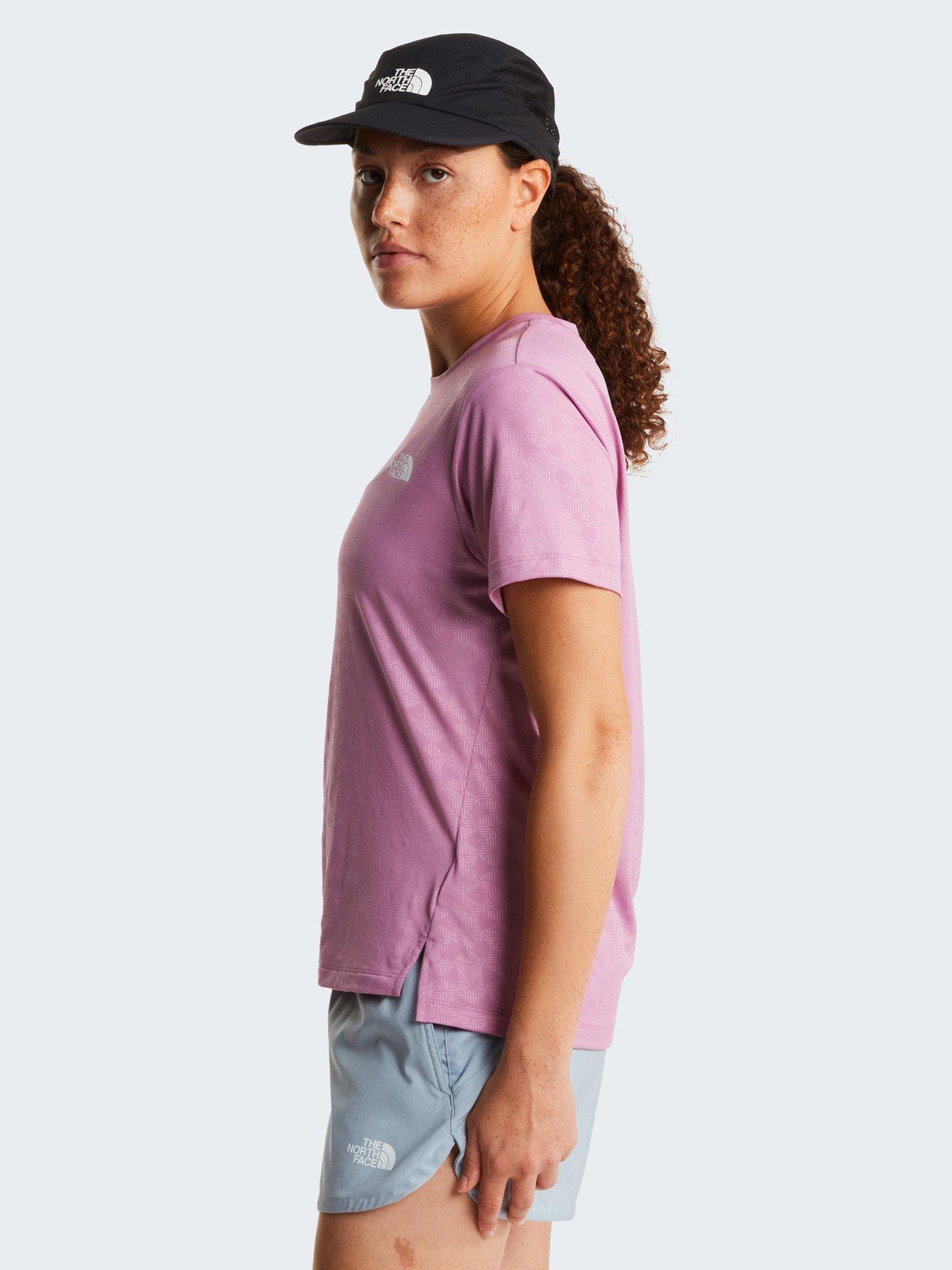 the-north-face-womens-flex-embossed-t-shirt-pinkoutfit