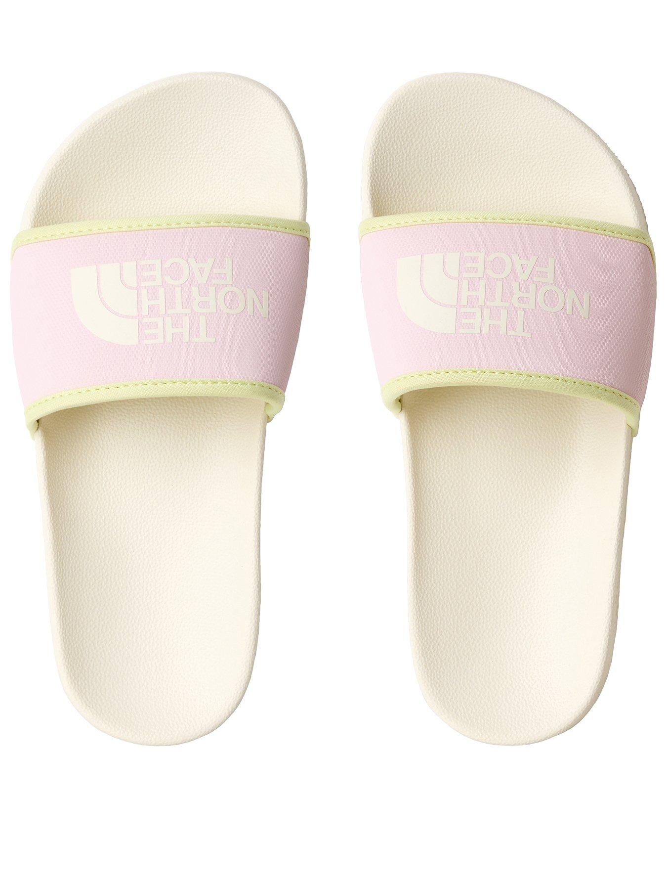 the-north-face-junior-girls-base-camp-iii-slides-whitepink