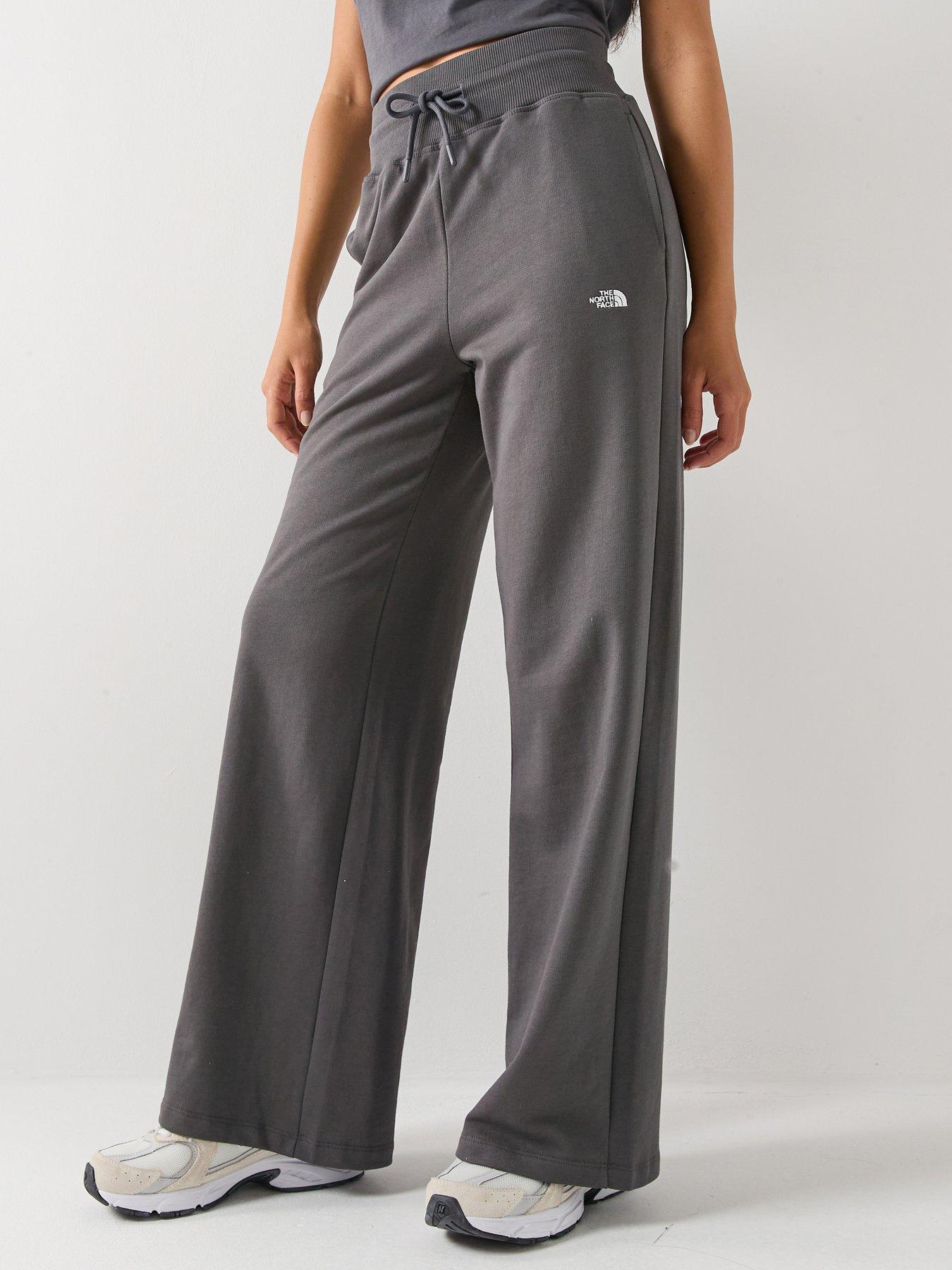 The North Face Womens Essential Light Wide Leg Joggers - Grey