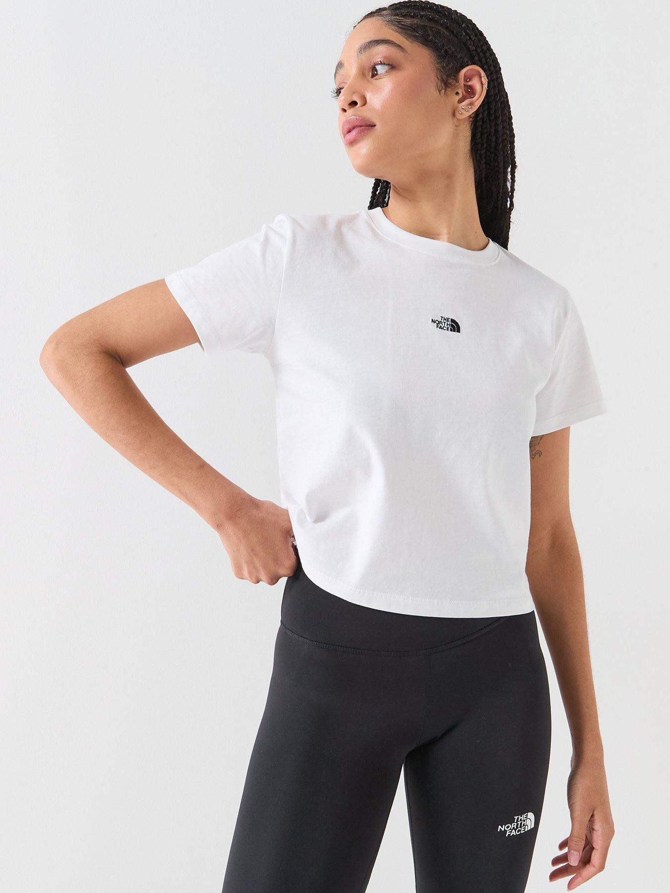 Image 1 of 6 of The North Face Womens Essential Regular Cutie T-Shirt - White