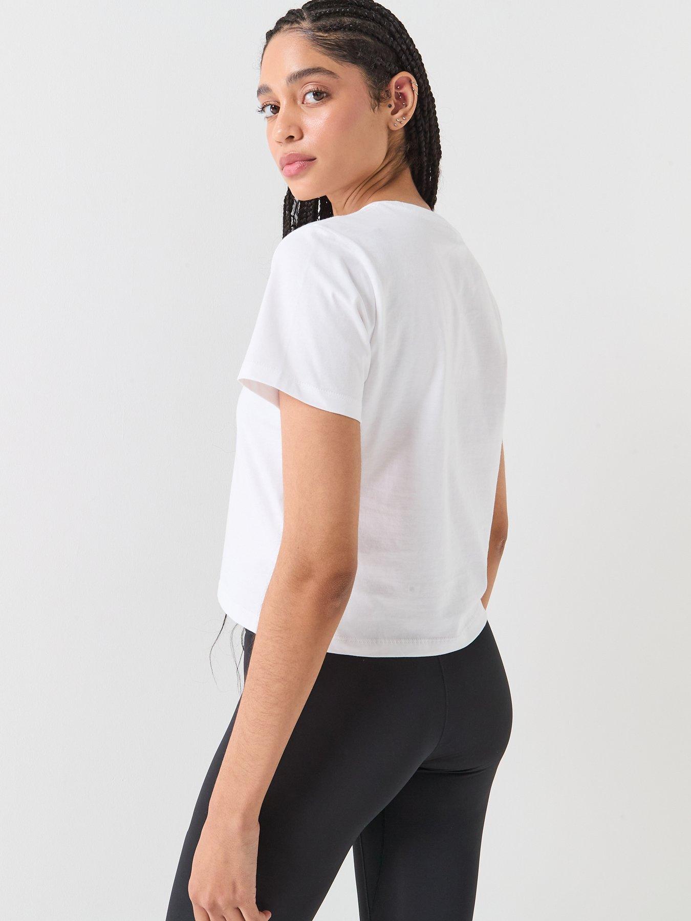 Image 2 of 6 of The North Face Womens Essential Regular Cutie T-Shirt - White
