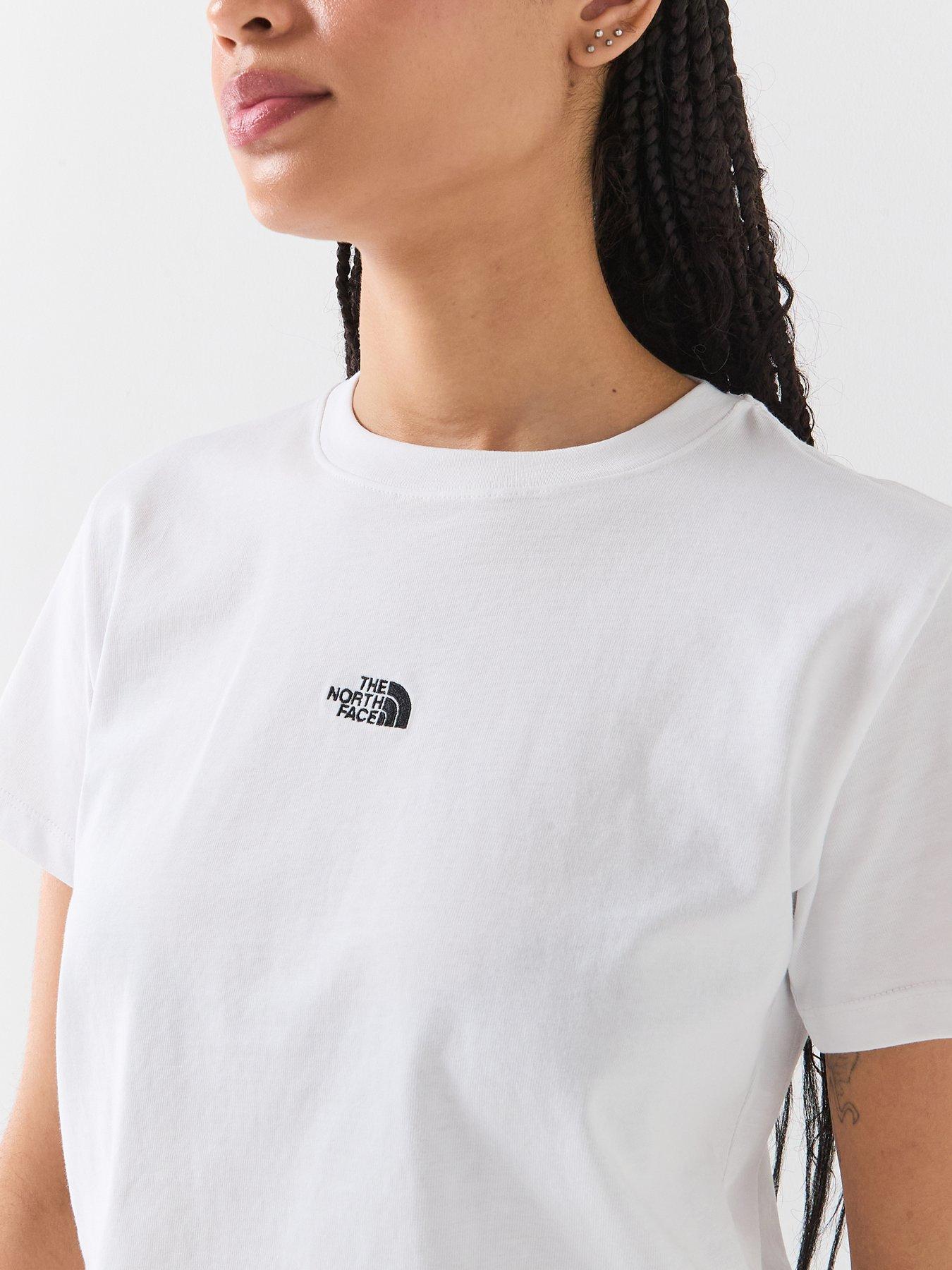 Image 4 of 6 of The North Face Womens Essential Regular Cutie T-Shirt - White