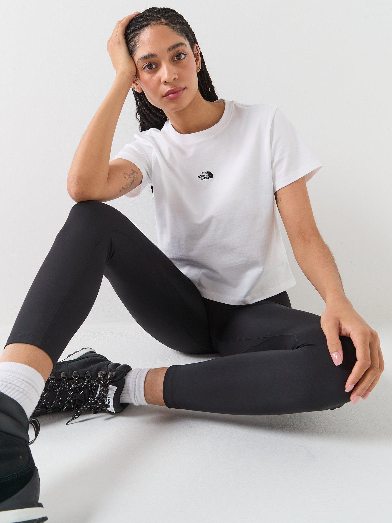 Image 5 of 6 of The North Face Womens Essential Regular Cutie T-Shirt - White