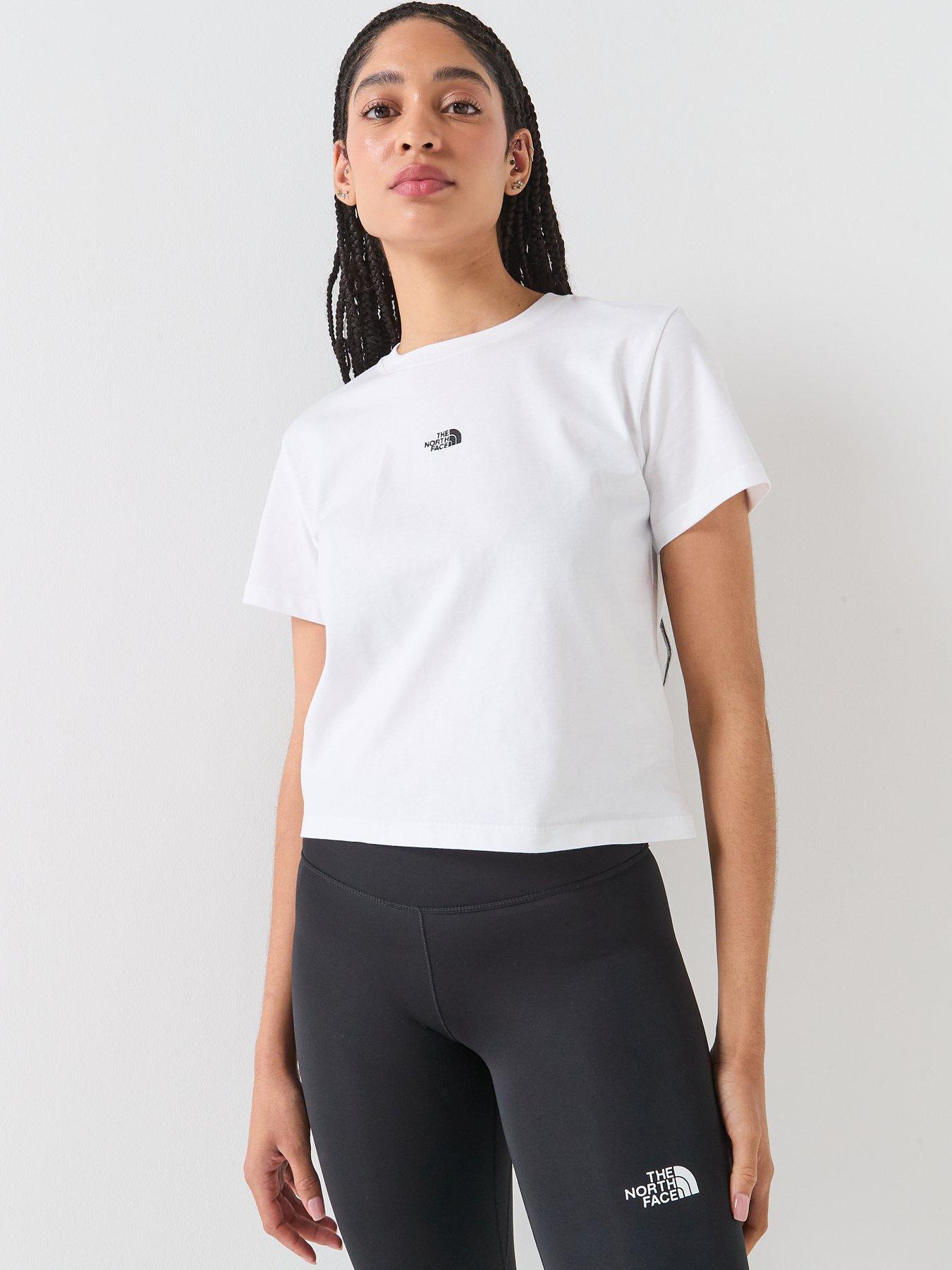 Image 6 of 6 of The North Face Womens Essential Regular Cutie T-Shirt - White