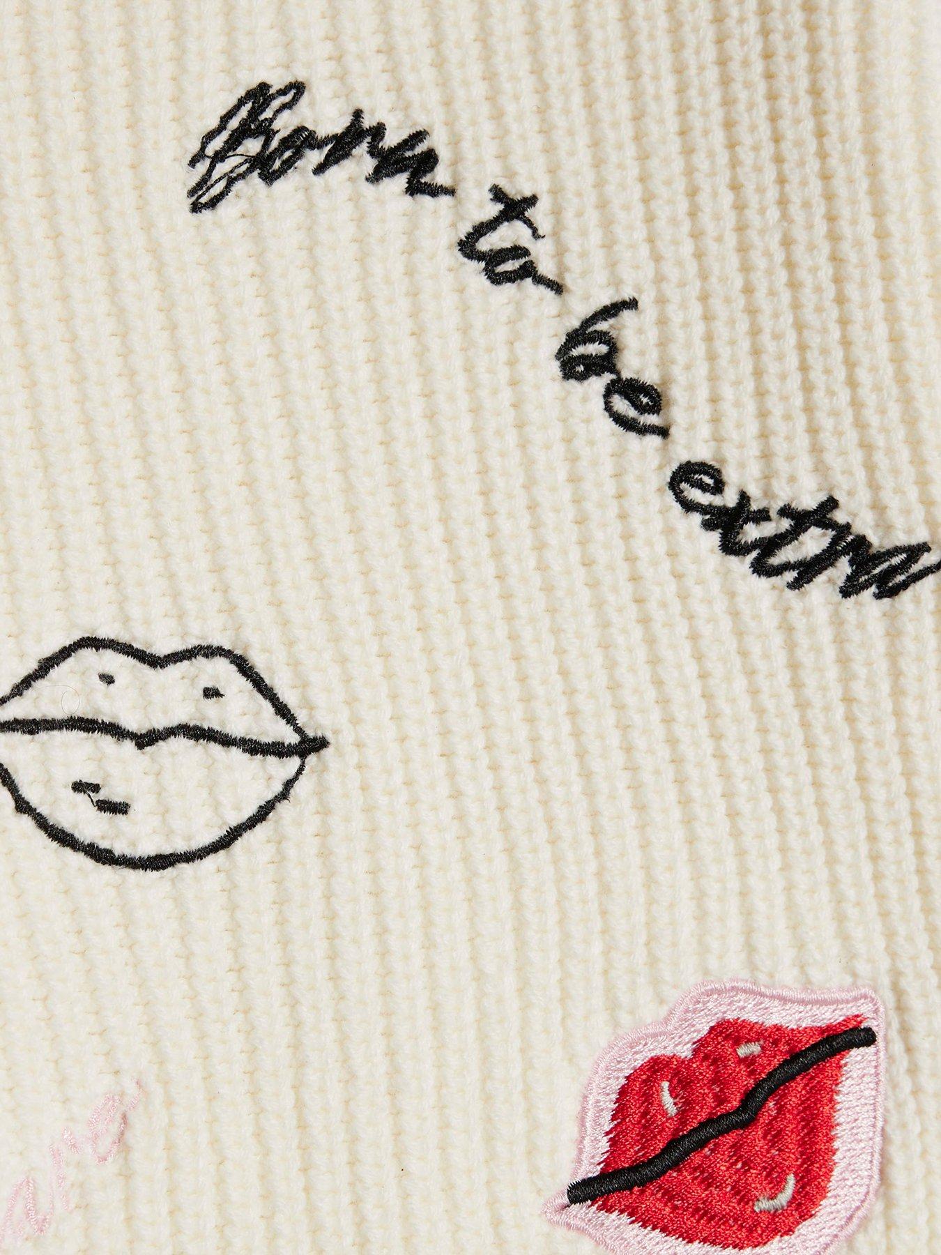 river-island-mini-girls-ladybird-lips-jumper-creamdetail