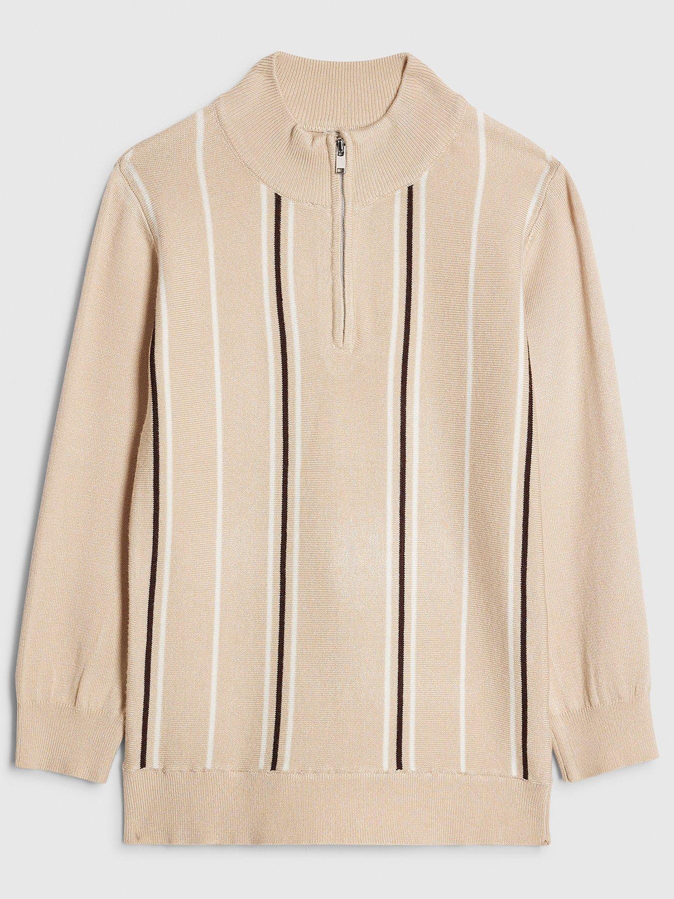 river-island-older-boys-zip-funnel-neck-top-beige