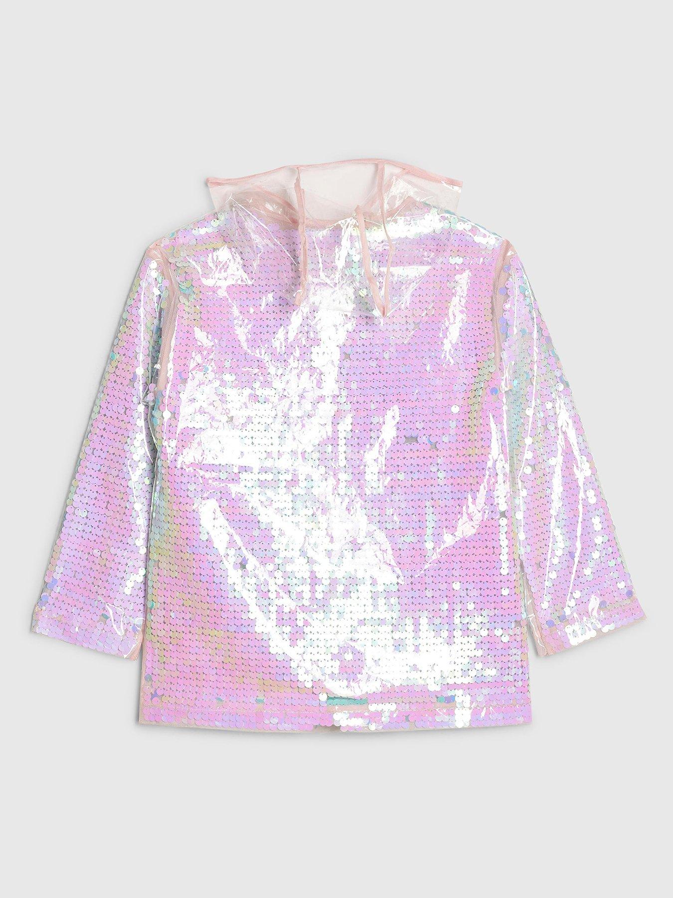 river-island-older-girls-sequin-rain-mac-pinkback