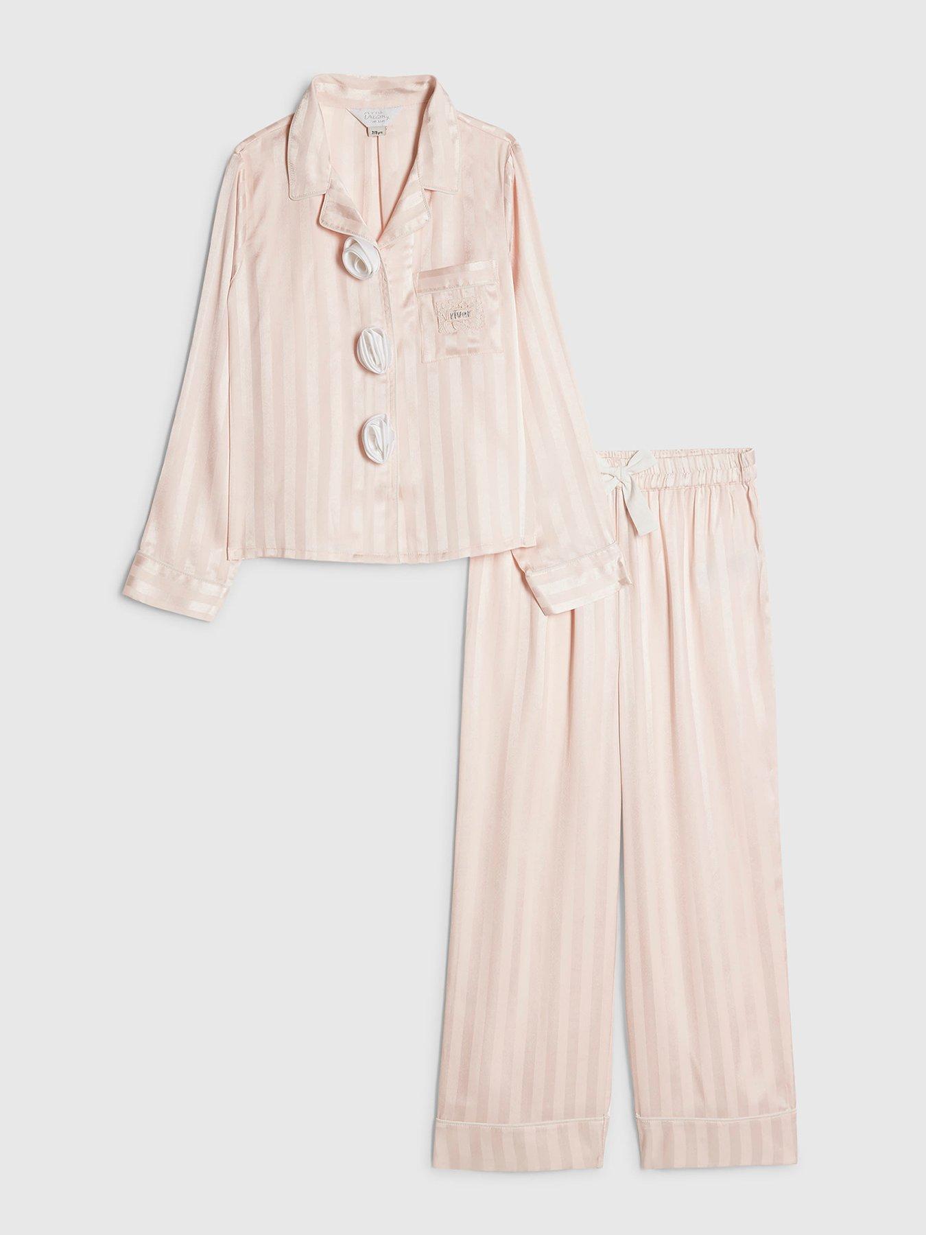 river-island-older-girls-corsage-satin-pyjamas-set-pink