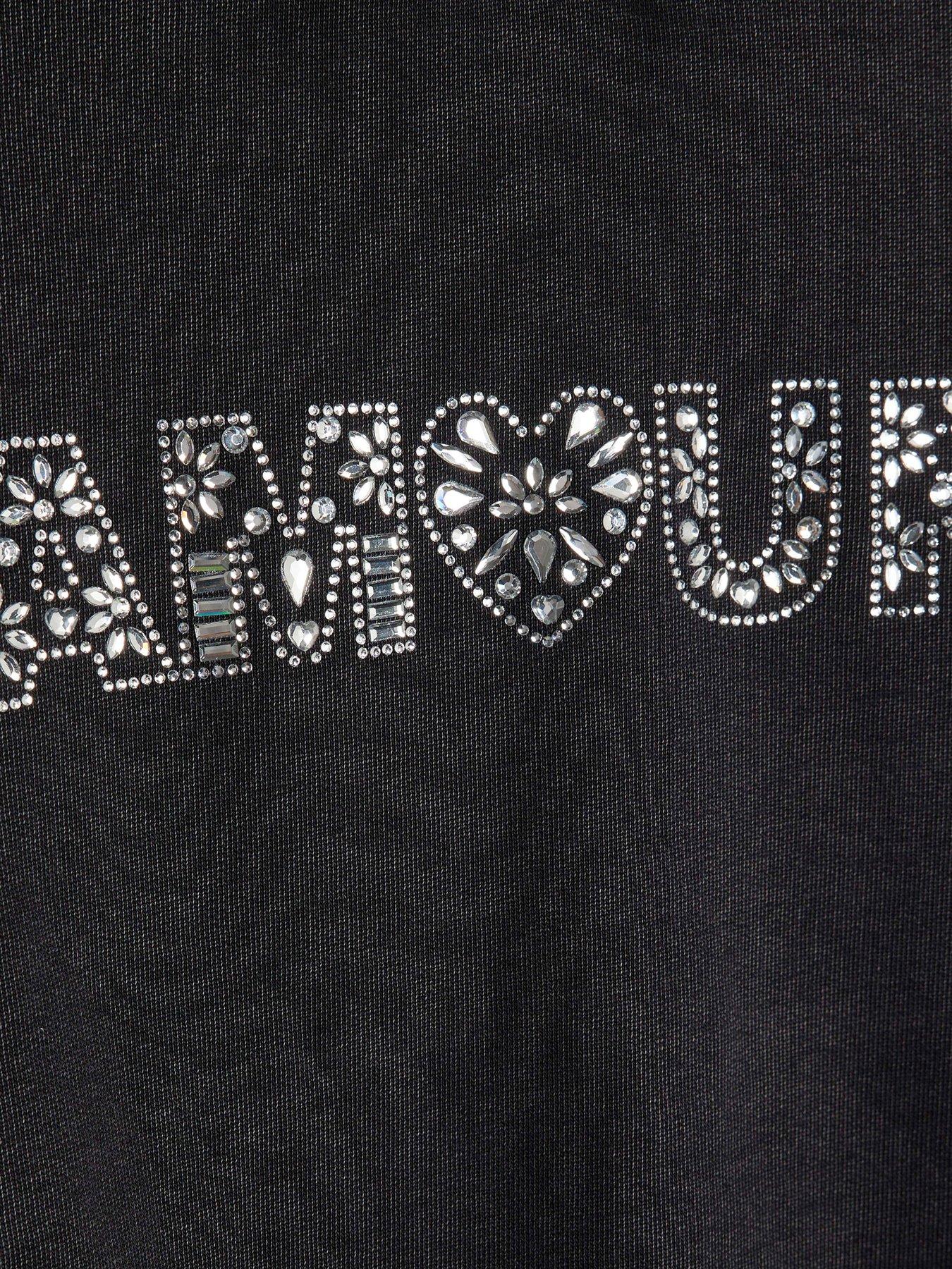 Image 4 of 4 of River Island Older Girls Washed Amour Sweatshirt Set - Grey