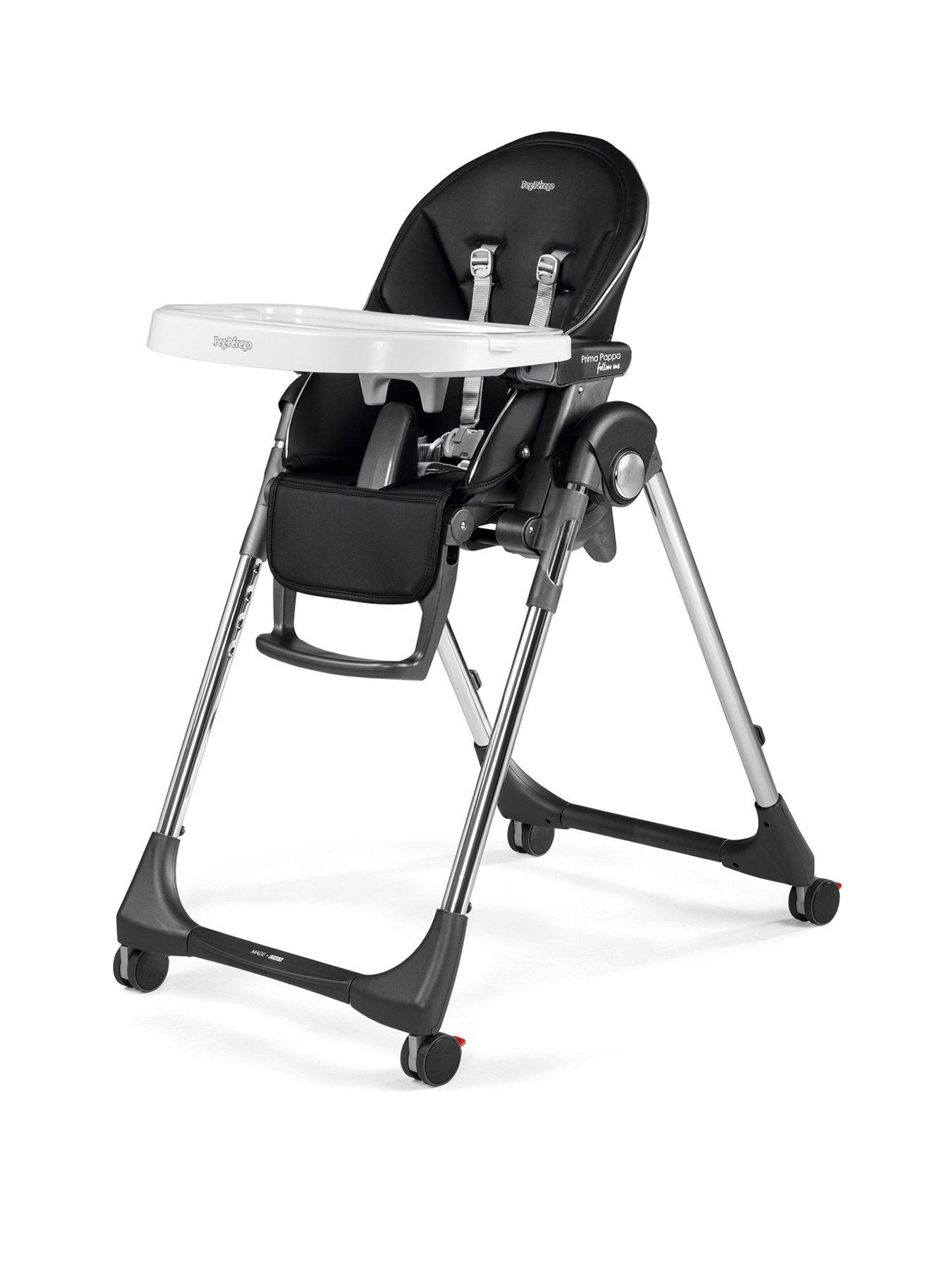 Peg Perego Prima Pappa Follow Me Highchair - Hi Tech Liqorice