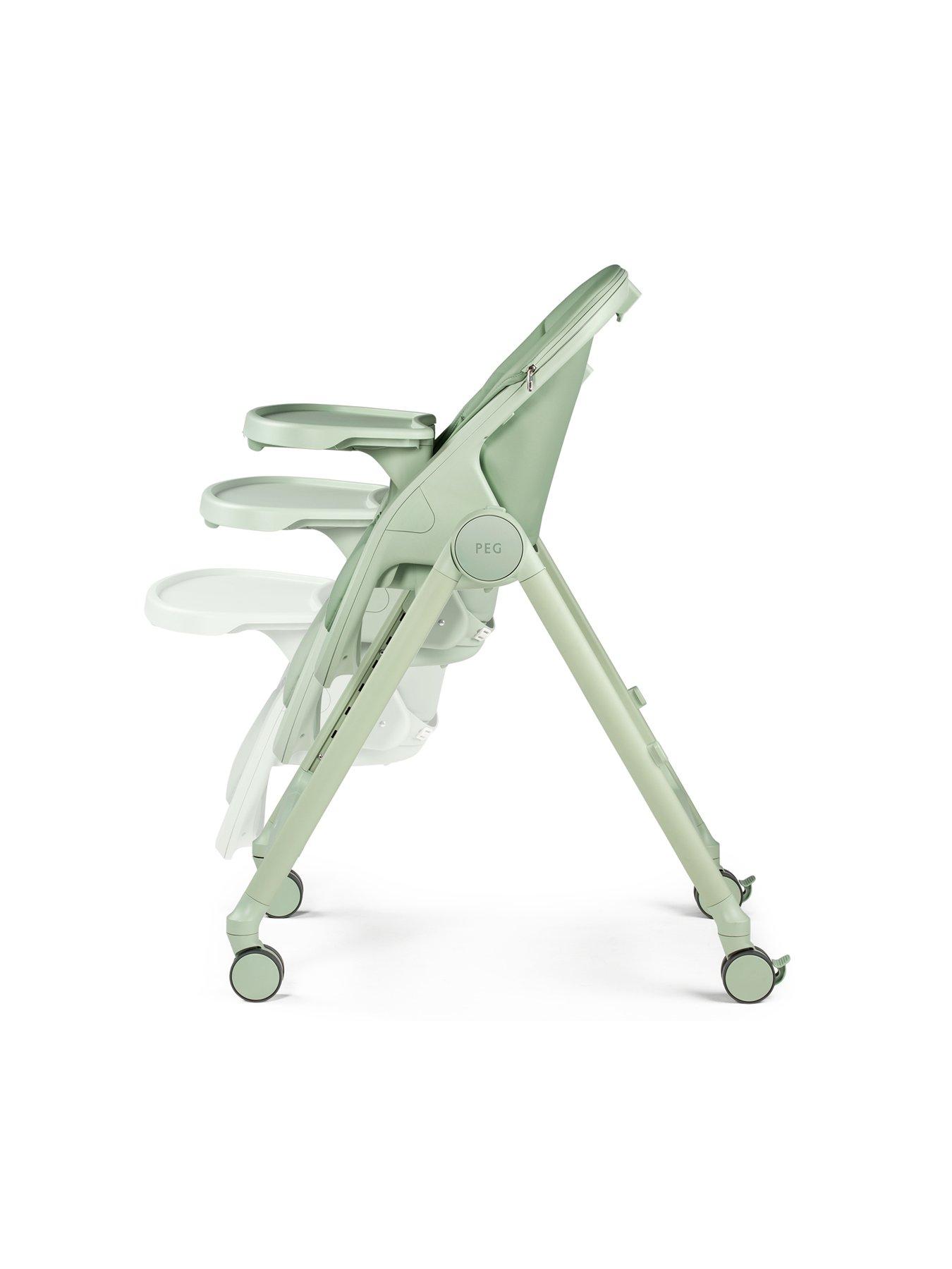 Image 3 of 6 of Peg Perego Living Highchair - Sage