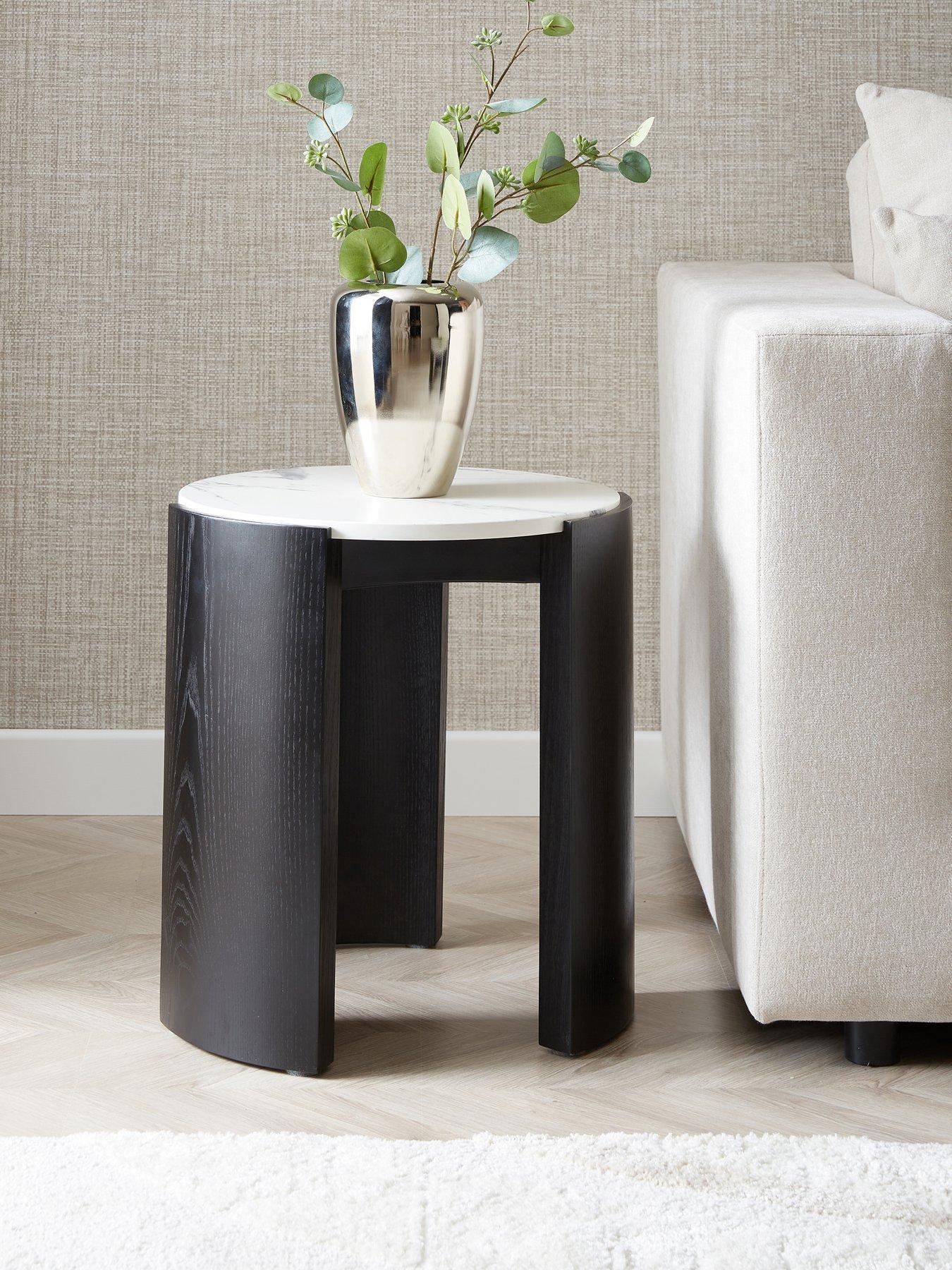 The Very Collection Verity Side Table - Black/White - FSC® Certified
