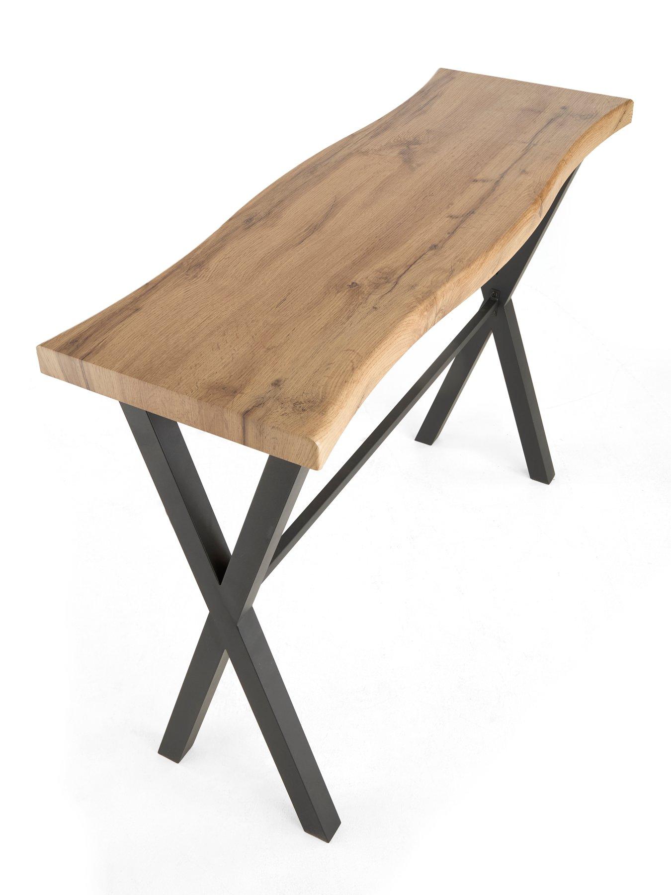 Image 5 of 7 of The Very Collection Mathers Console Table - Oak/Black - FSC&reg; Certified