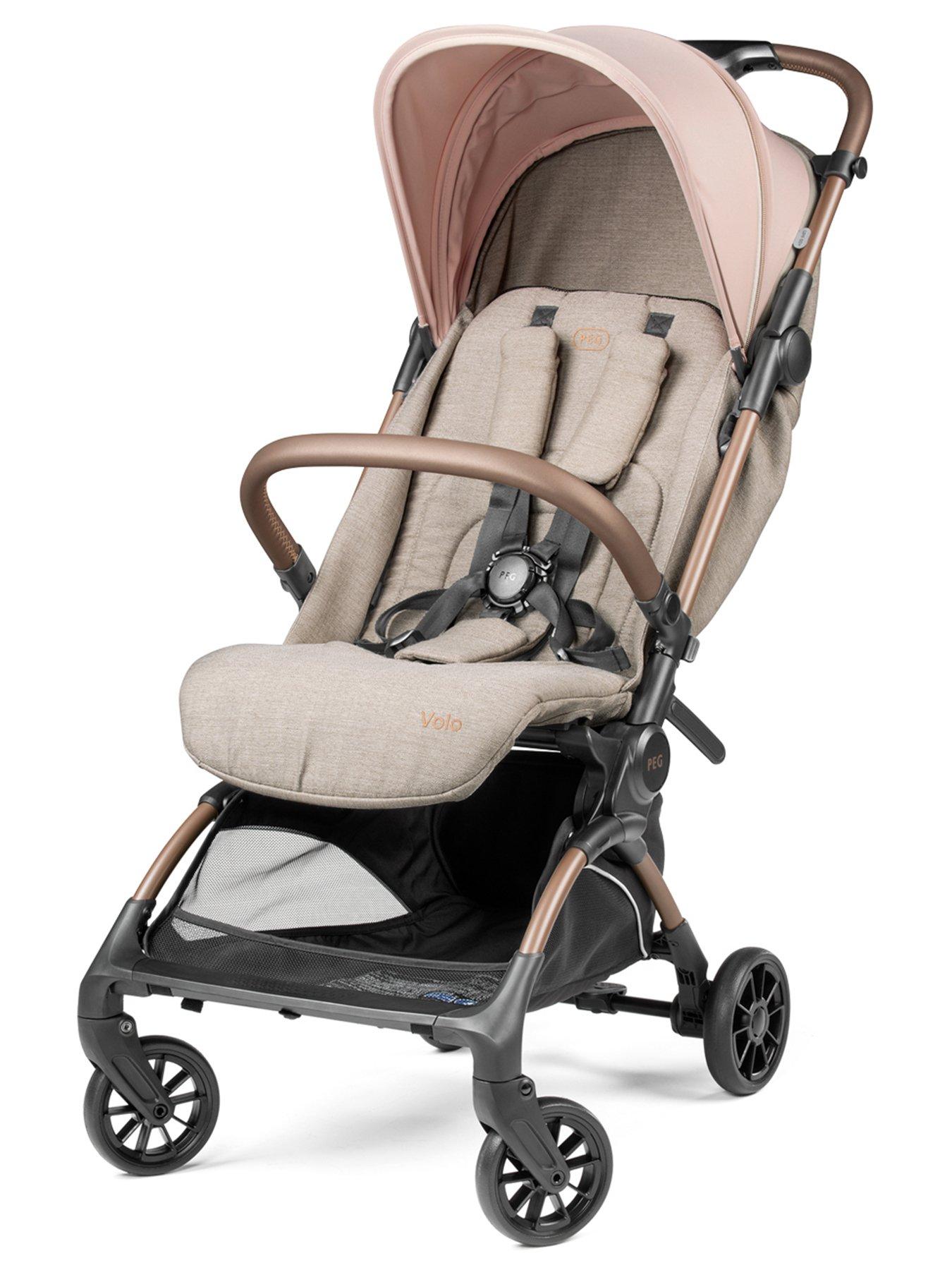 Image 2 of 7 of Peg Perego Volo Stroller with Raincover & Travel Bag - Mon Amour