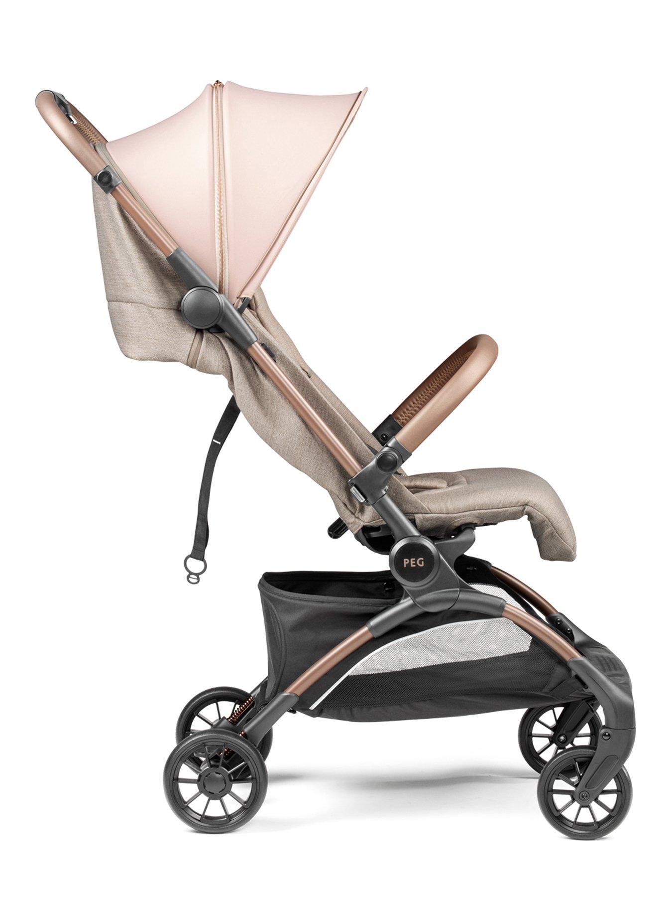 Image 4 of 7 of Peg Perego Volo Stroller with Raincover & Travel Bag - Mon Amour