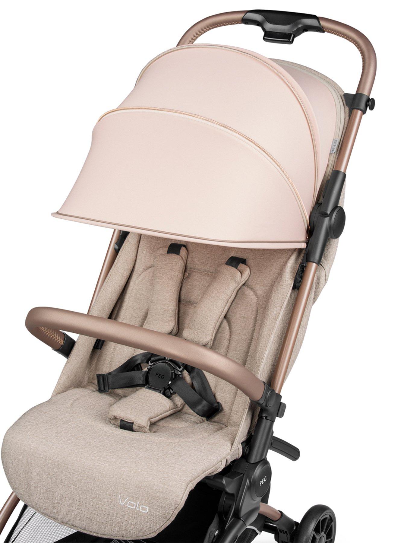 Image 5 of 7 of Peg Perego Volo Stroller with Raincover & Travel Bag - Mon Amour