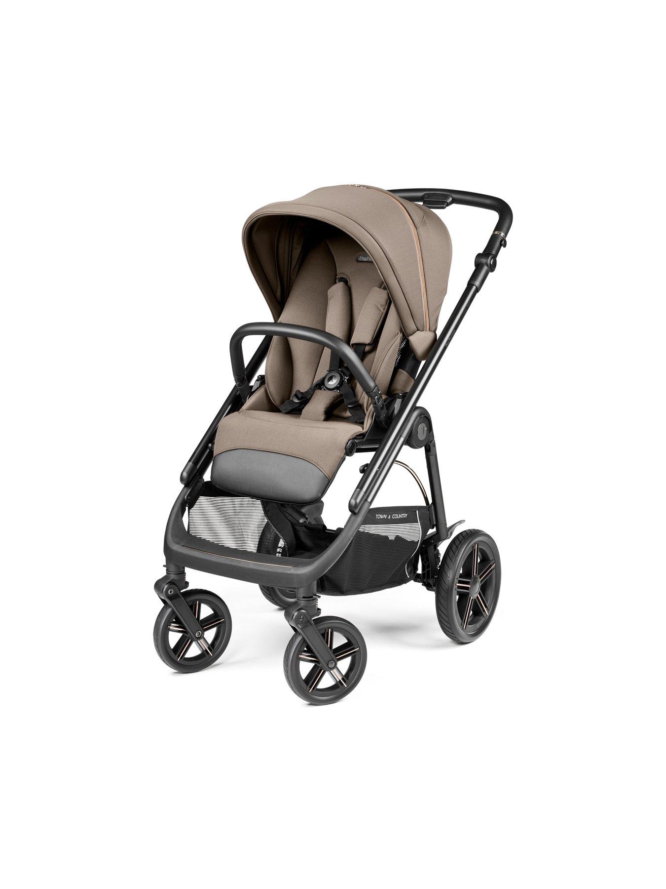 peg-perego-veloce-tc-deluxe-travel-system-pink-barkstillFront
