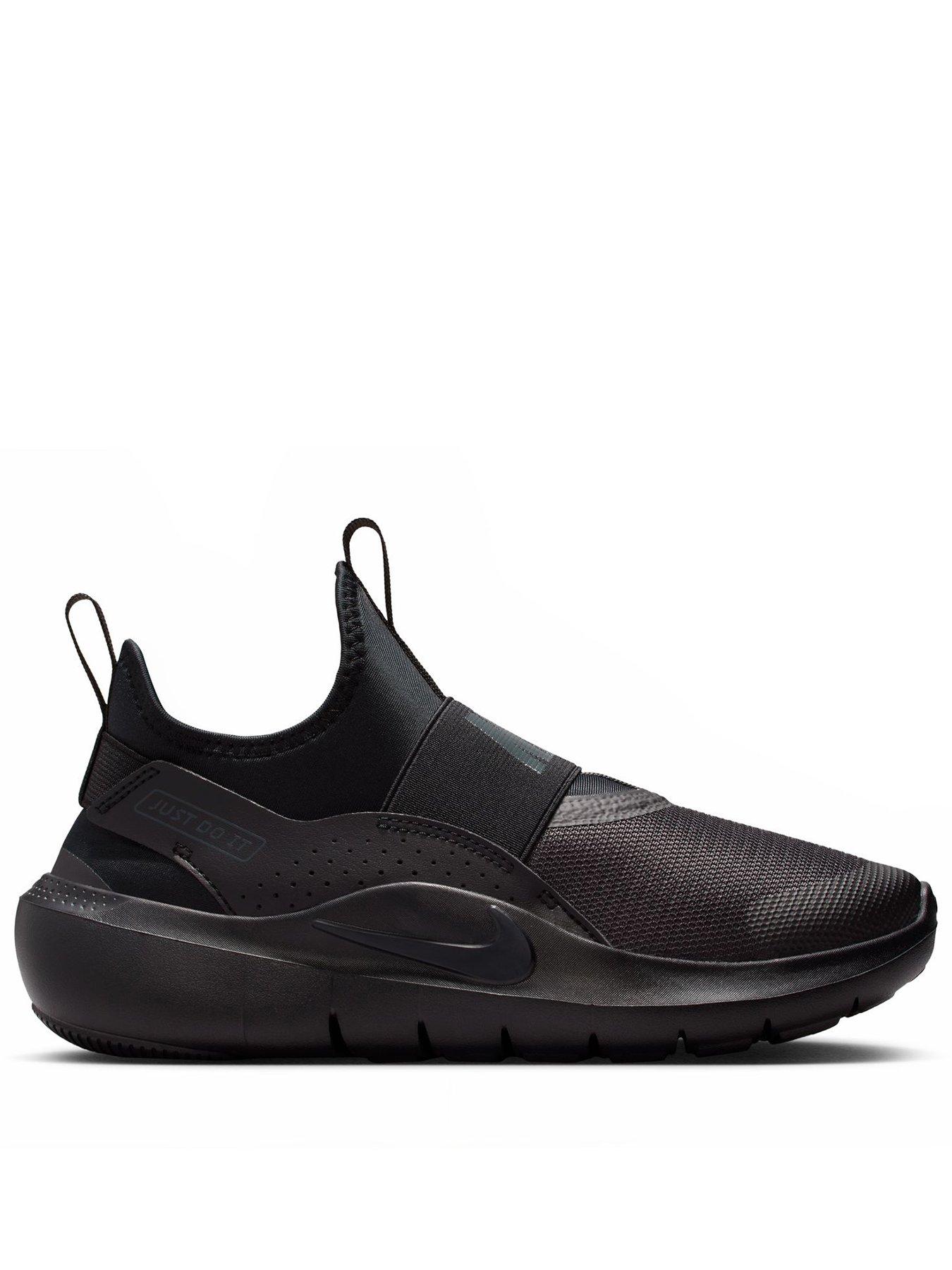 Image 1 of 7 of Nike Big Kids Flex Runner 4 Running Trainers - Black