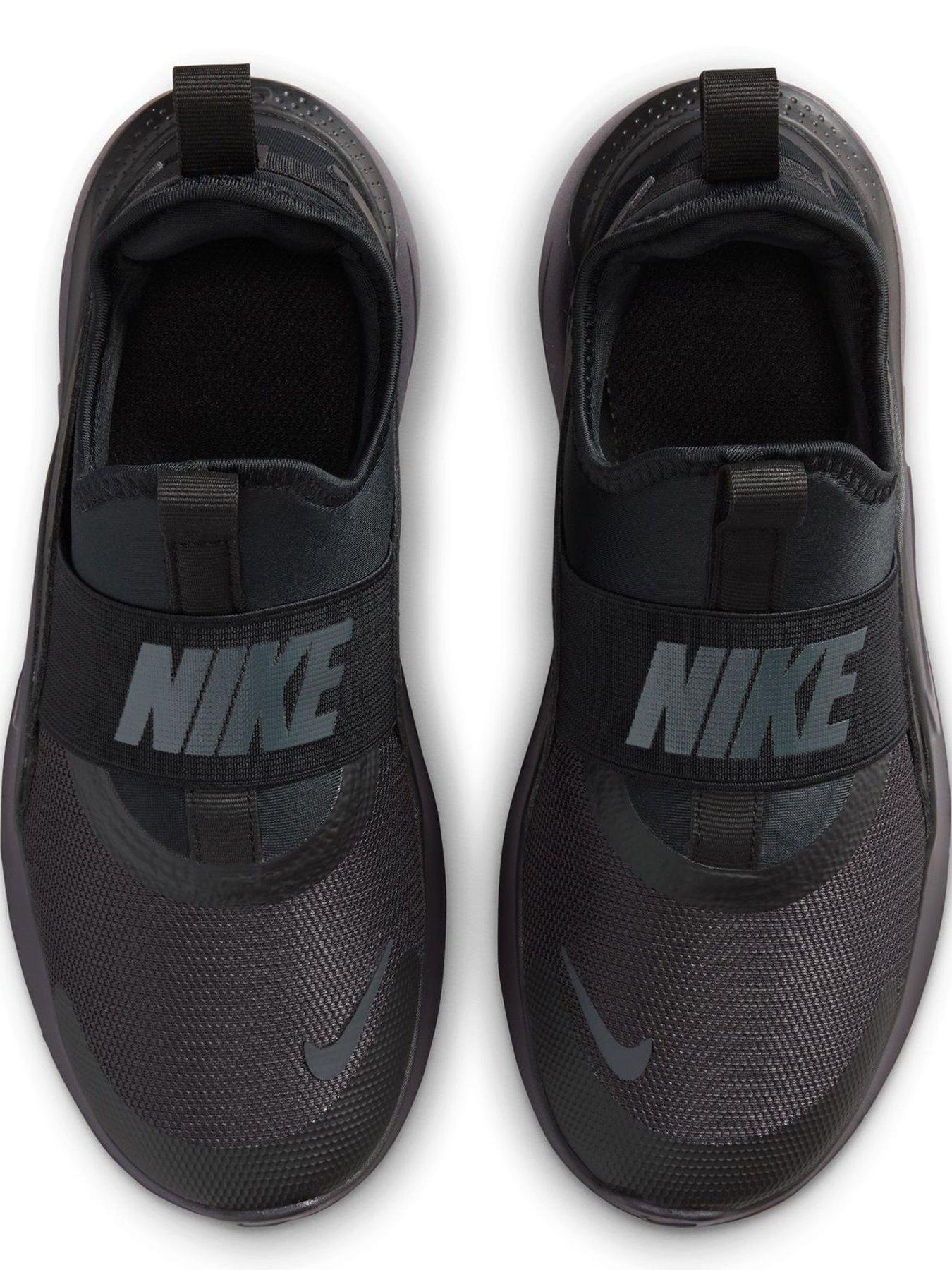 Image 4 of 7 of Nike Big Kids Flex Runner 4 Running Trainers - Black