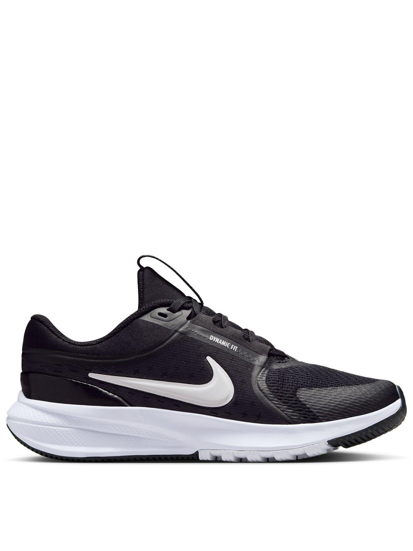 Nike Big Kids Star Runner 5 Running Shoes - Black/White