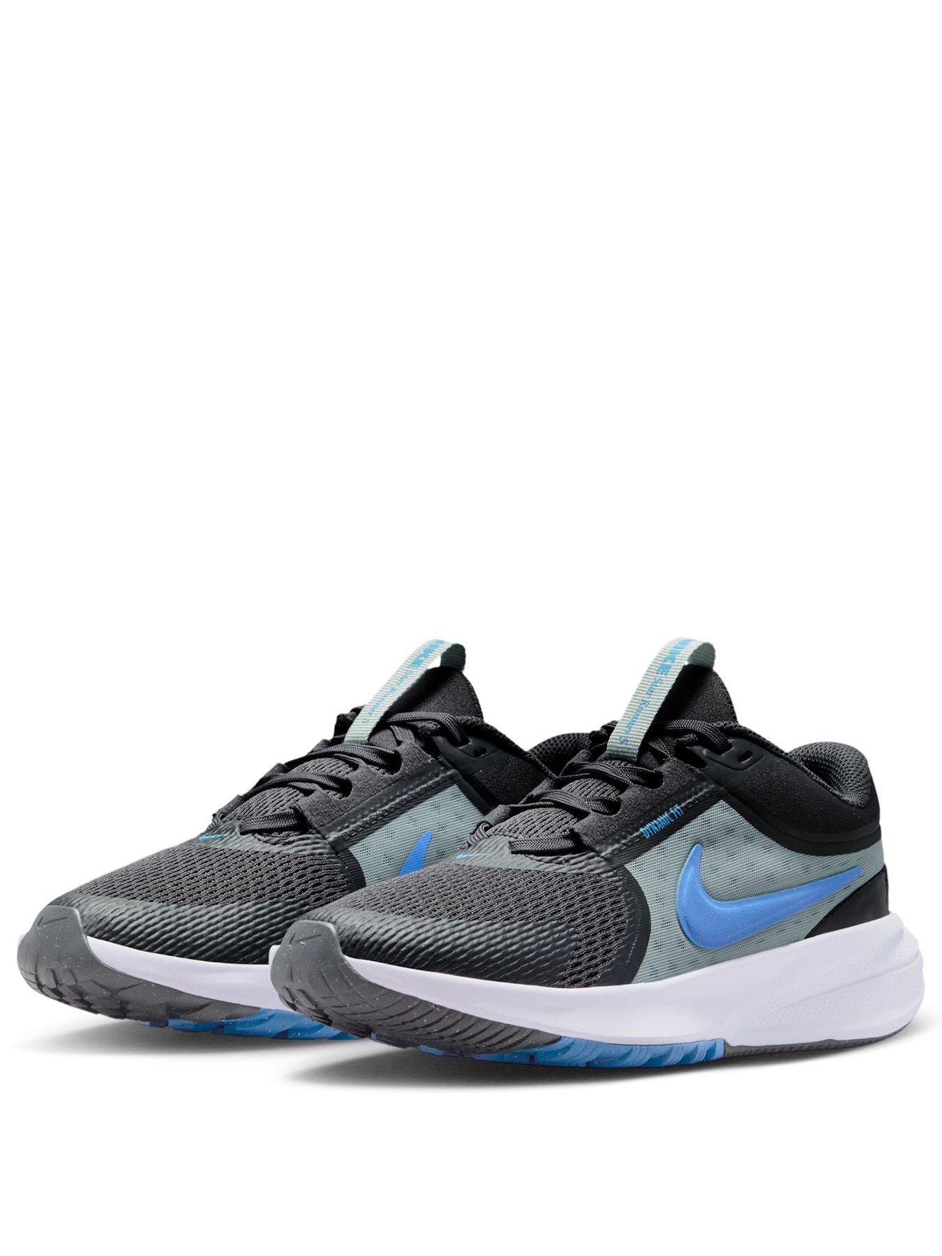 Image 2 of 7 of Nike Big Kids Star Runner 5 Running Trainers - Grey/Blue