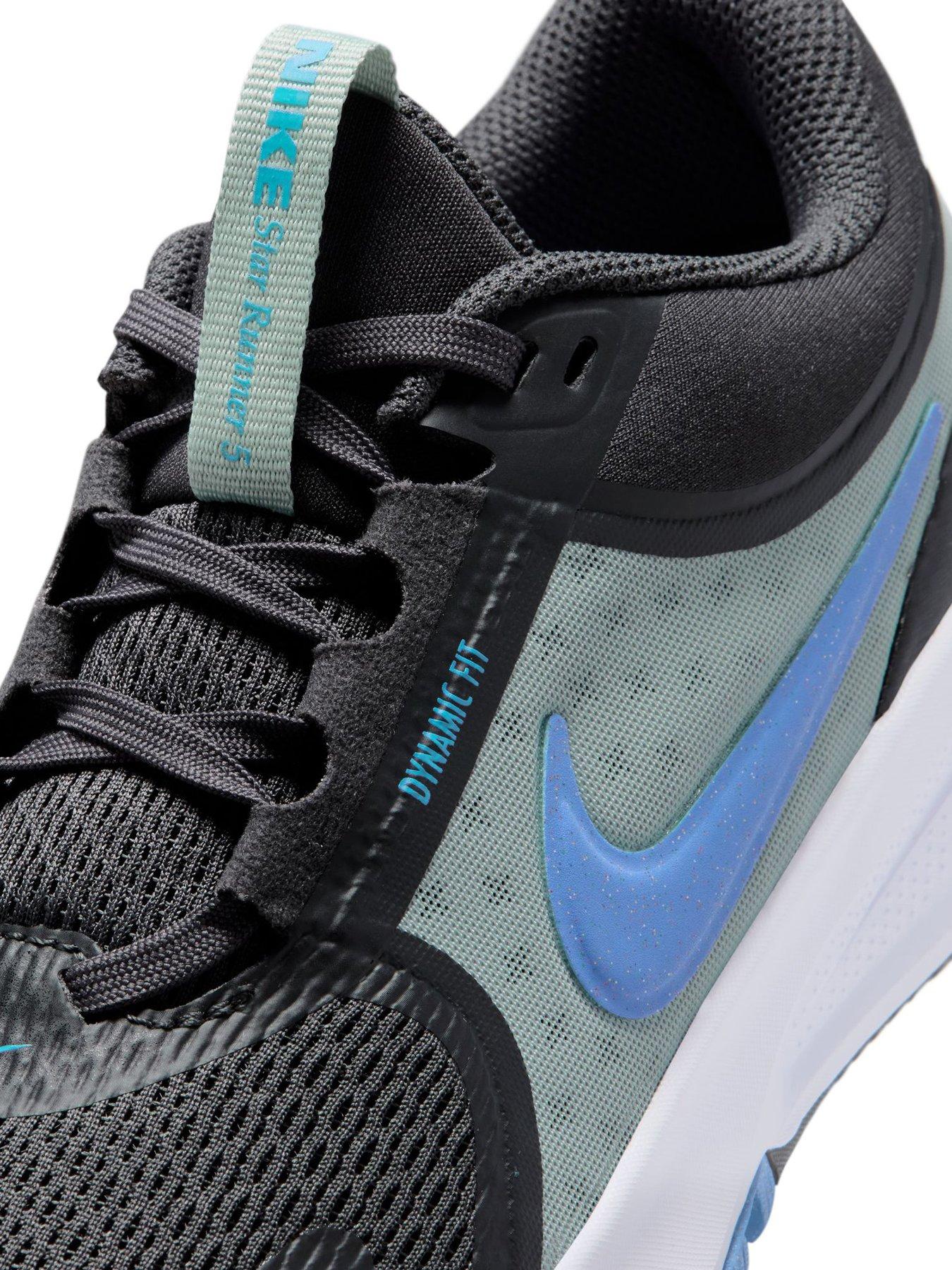 Image 7 of 7 of Nike Big Kids Star Runner 5 Running Trainers - Grey/Blue