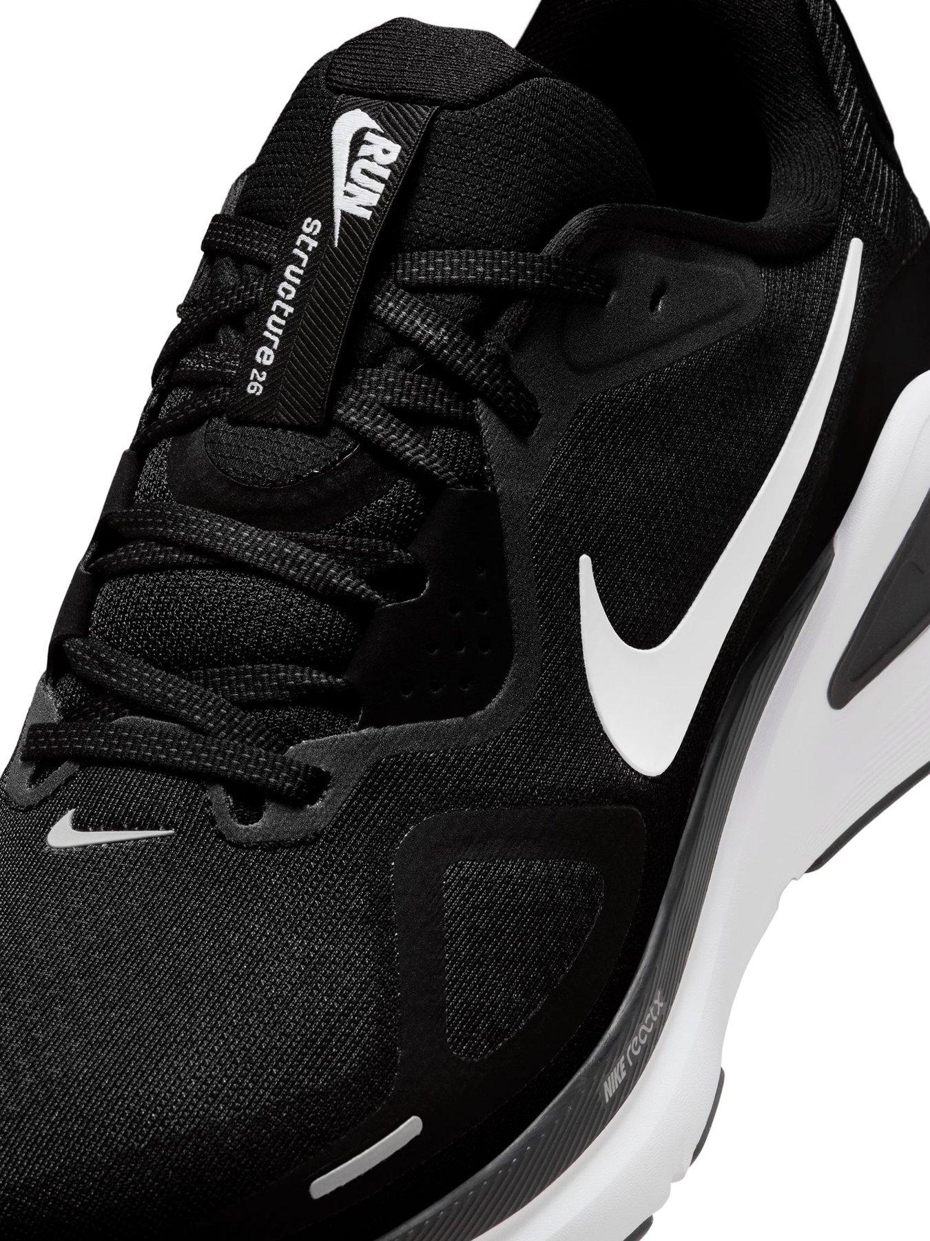 Image 6 of 7 of Nike Mens Running Structure 26 Trainers - Black