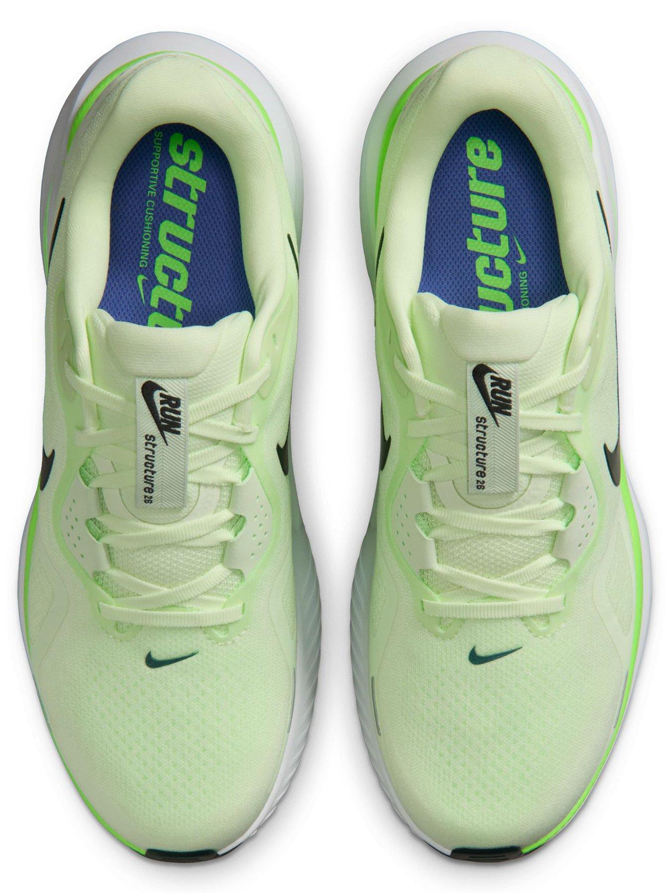 Image 4 of 7 of Nike Mens Running Structure 26 Trainers - Green