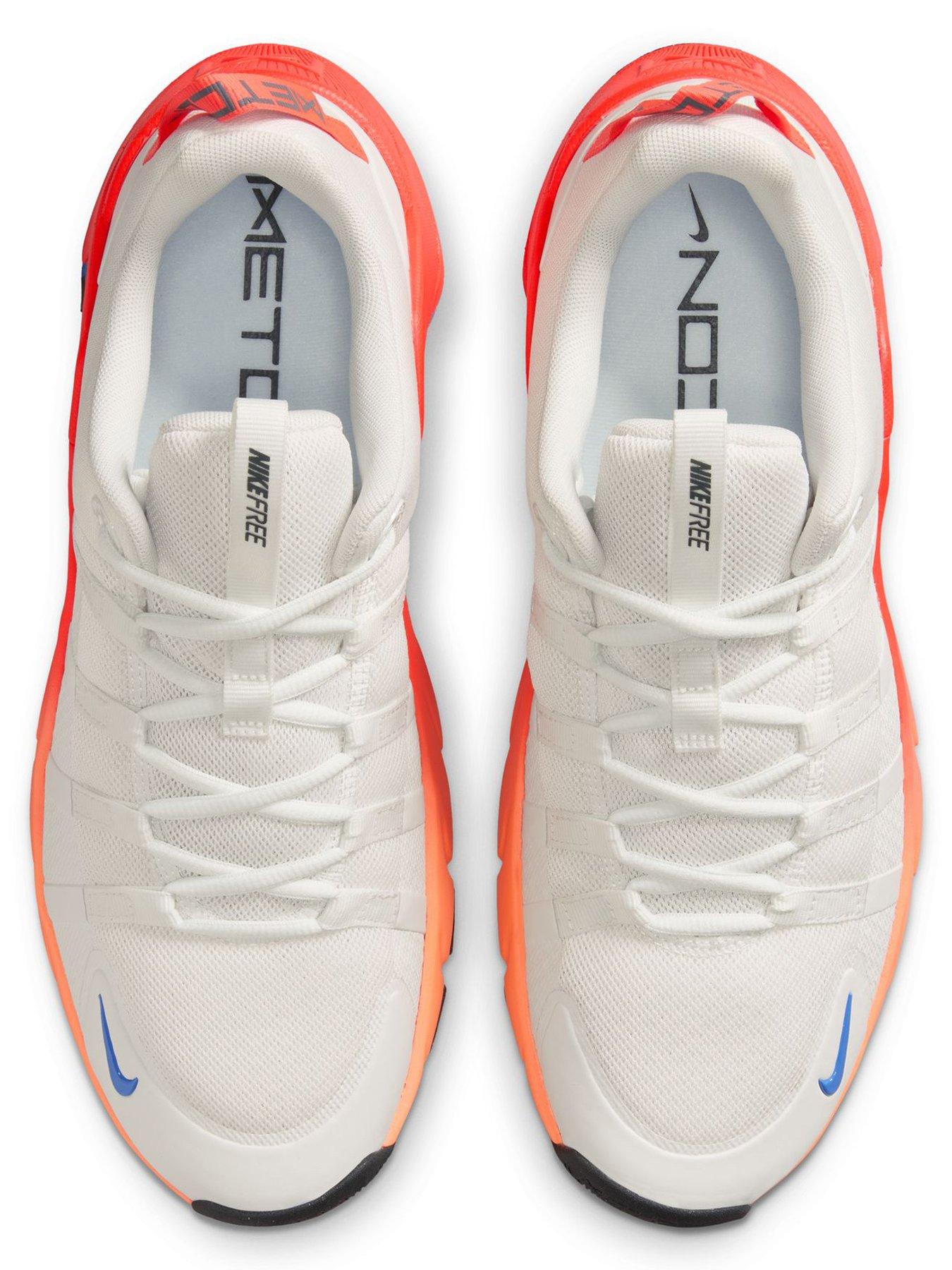 Image 4 of 7 of Nike Mens Training Free Metcon 7 Trainers - White/Orange