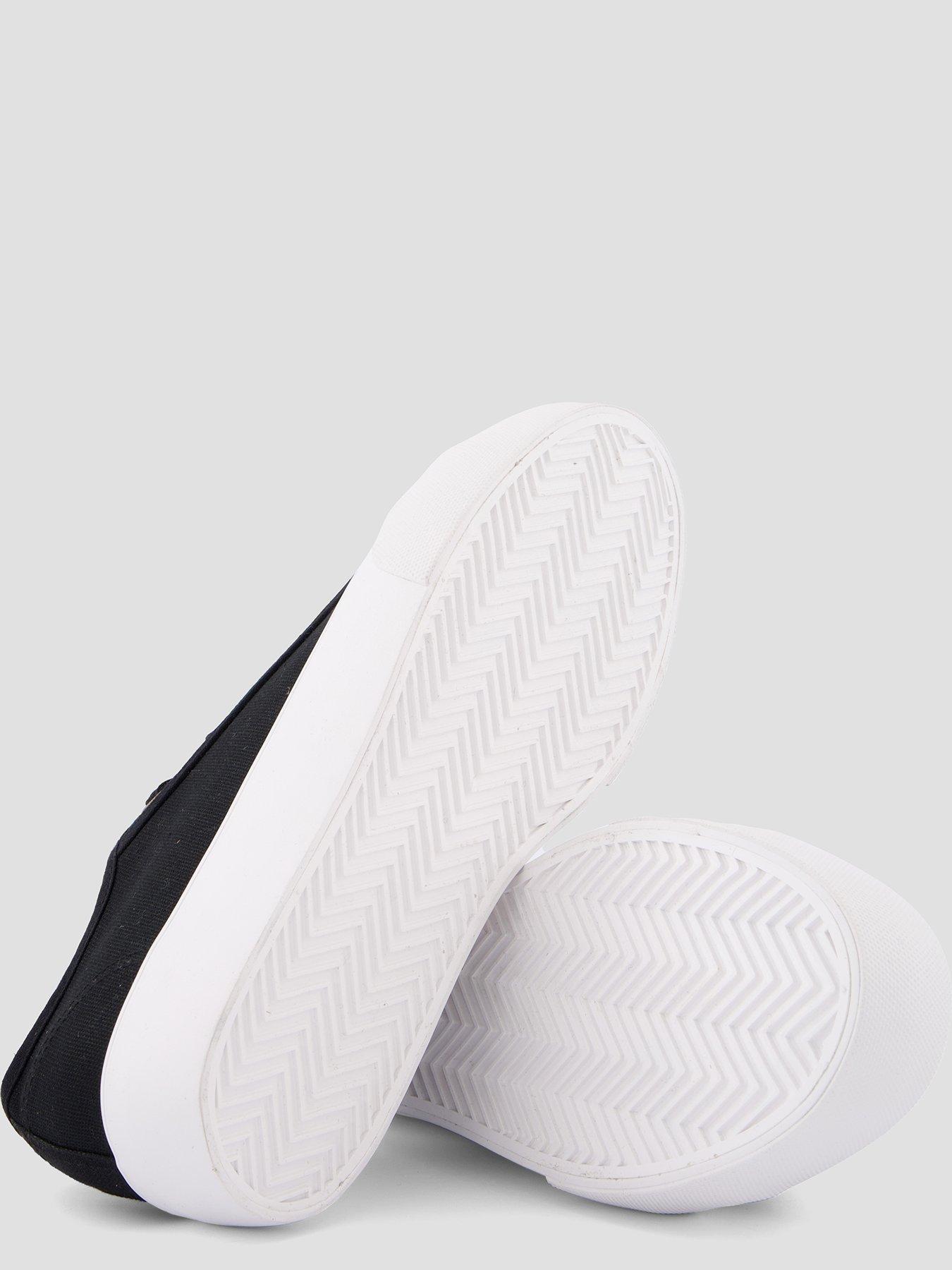 the-very-collection-wide-fit-canvas-trainers-blackdetail