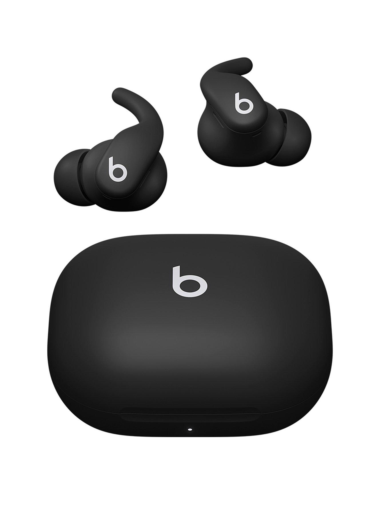 Image 1 of 8 of Beats Powerbeats Fit - Wireless Noise-Cancelling Workout Earbuds with Ultimate Secure Fit - Jet Black