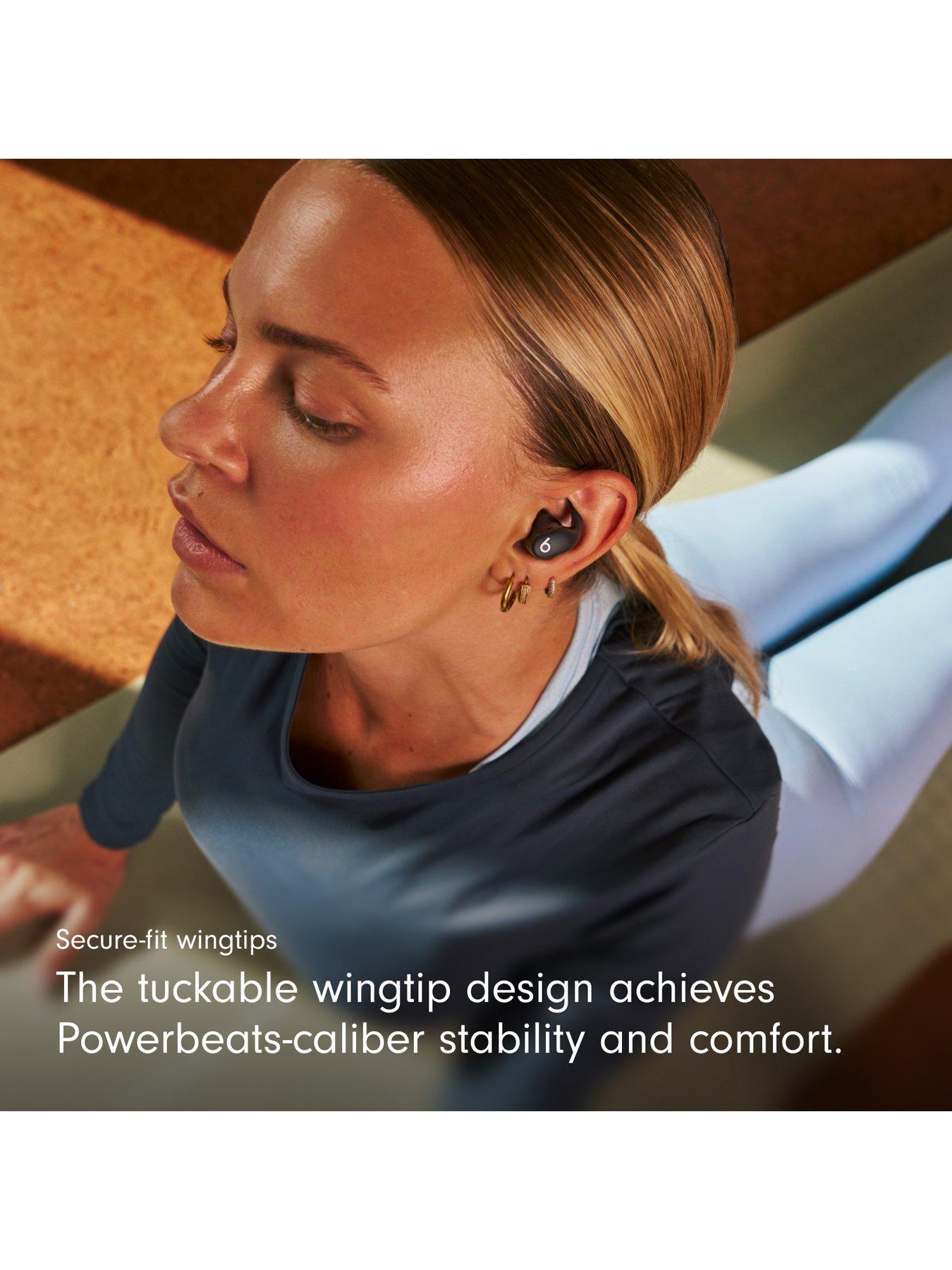 Image 4 of 8 of Beats Powerbeats Fit - Wireless Noise-Cancelling Workout Earbuds with Ultimate Secure Fit - Jet Black
